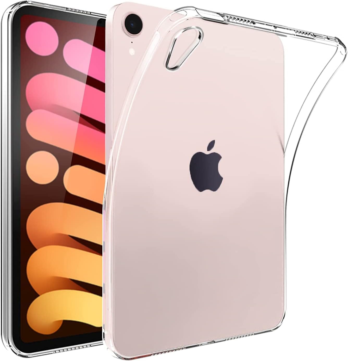 iPad mini6 / mini7用 薄型透明TPUケース 耐衝撃・指紋防止【クリア】