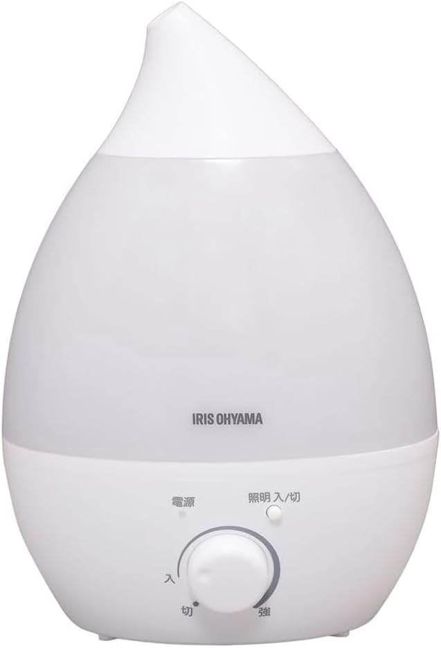 UHM-280S-W 加湿器 大容量 2.8L 超音波式 しずく型 アロマ対応 8畳用