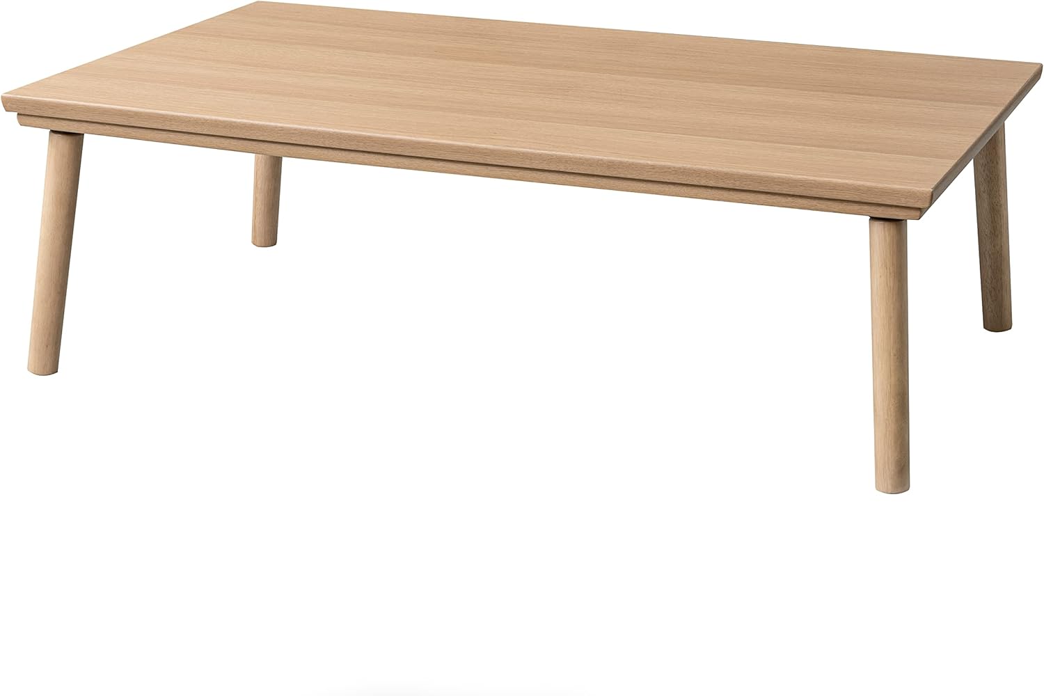 おしゃれな北欧デザインの木製こたつテーブル（幅120cm、フラットヒーター）