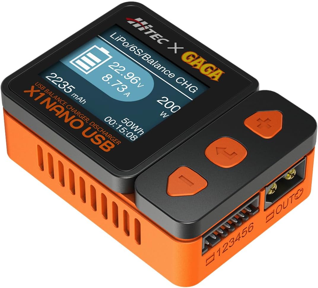 ハイテック X1 ナノ USBバランス充電器 ブラック【日本正規品】