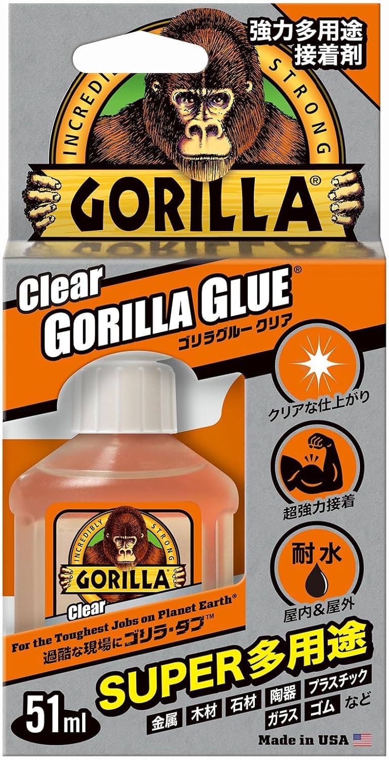 強力多用途接着剤 ゴリラグルークリア 51ml
