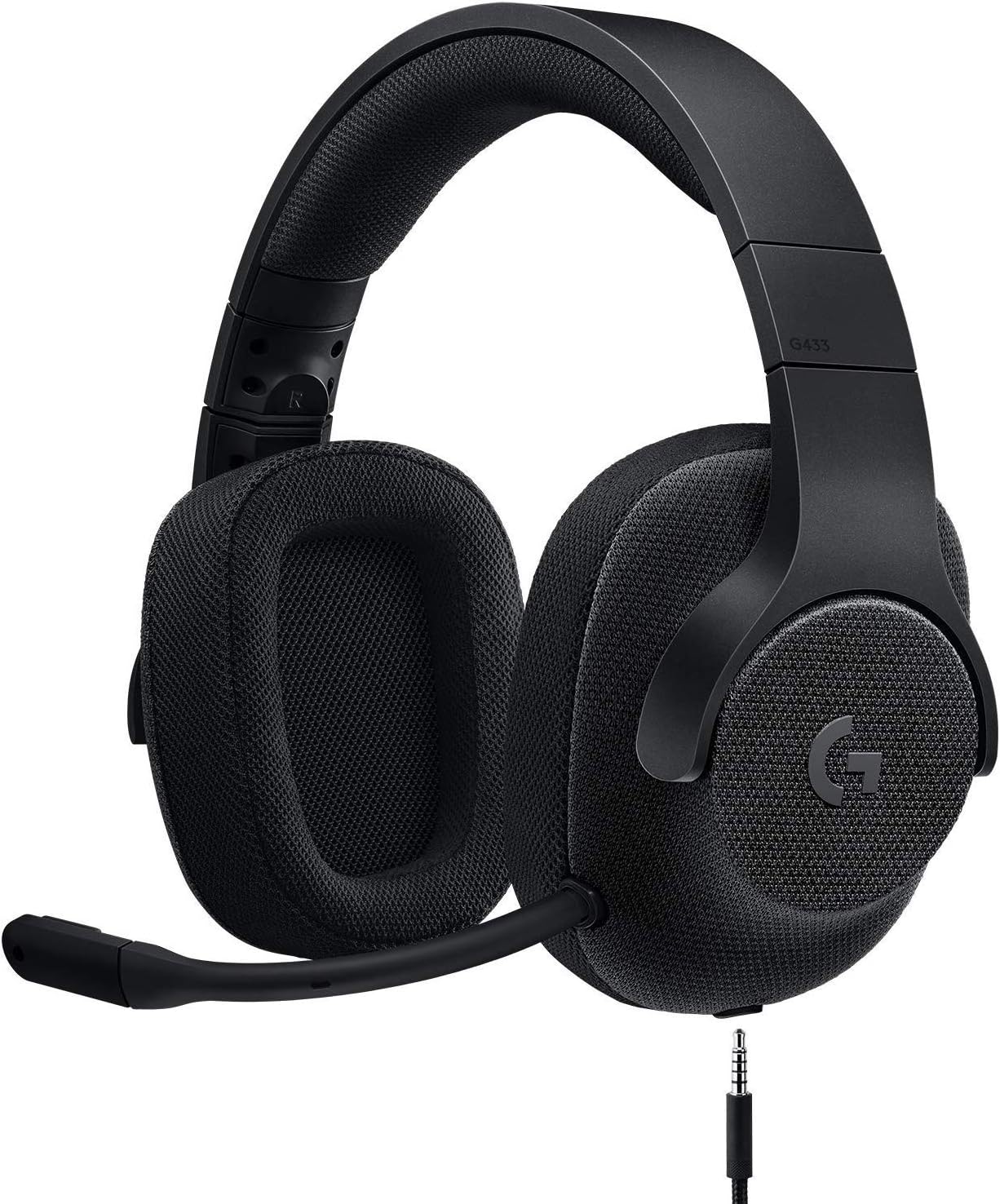 【Amazon.co.jp限定】Logicool G433BK 有線ゲーミングヘッドセット - Dolby 7.1ch対応、ノイズキャンセリング、軽量・着脱式マイク付き