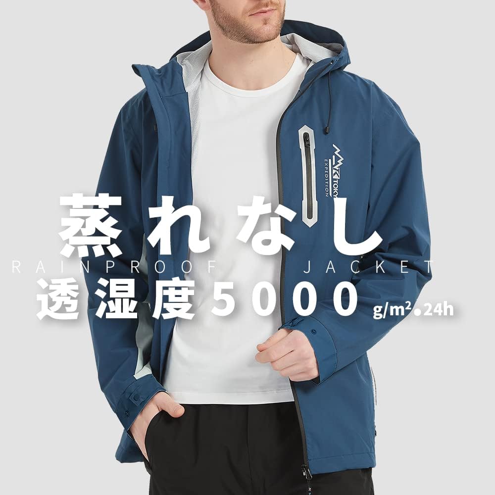 メンズゴルフレインウェア上下セット - 防寒・防水・防風機能付きアウトドアカッパ