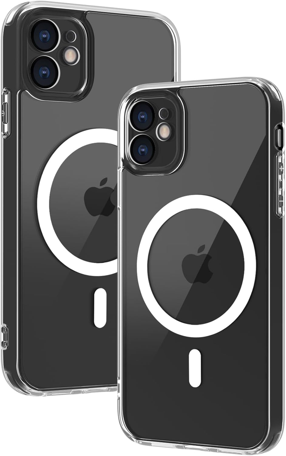 iPhone 12 マグネット対応耐衝撃ケース（クリア、マット半透明）