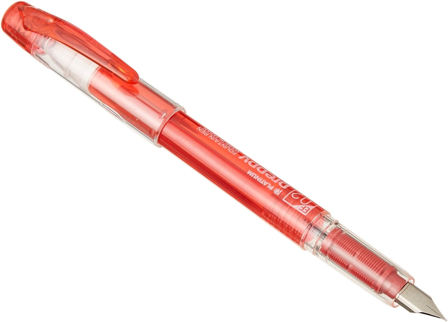 プラチナ プレピー 万年筆 0.2mm レッド