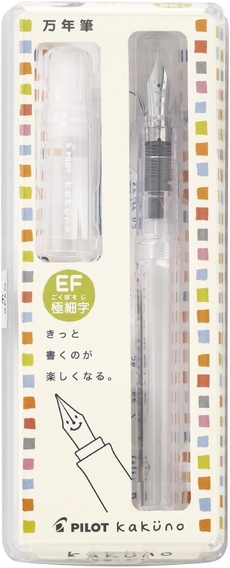 カクノ 透明 EF 万年筆 - パイロット