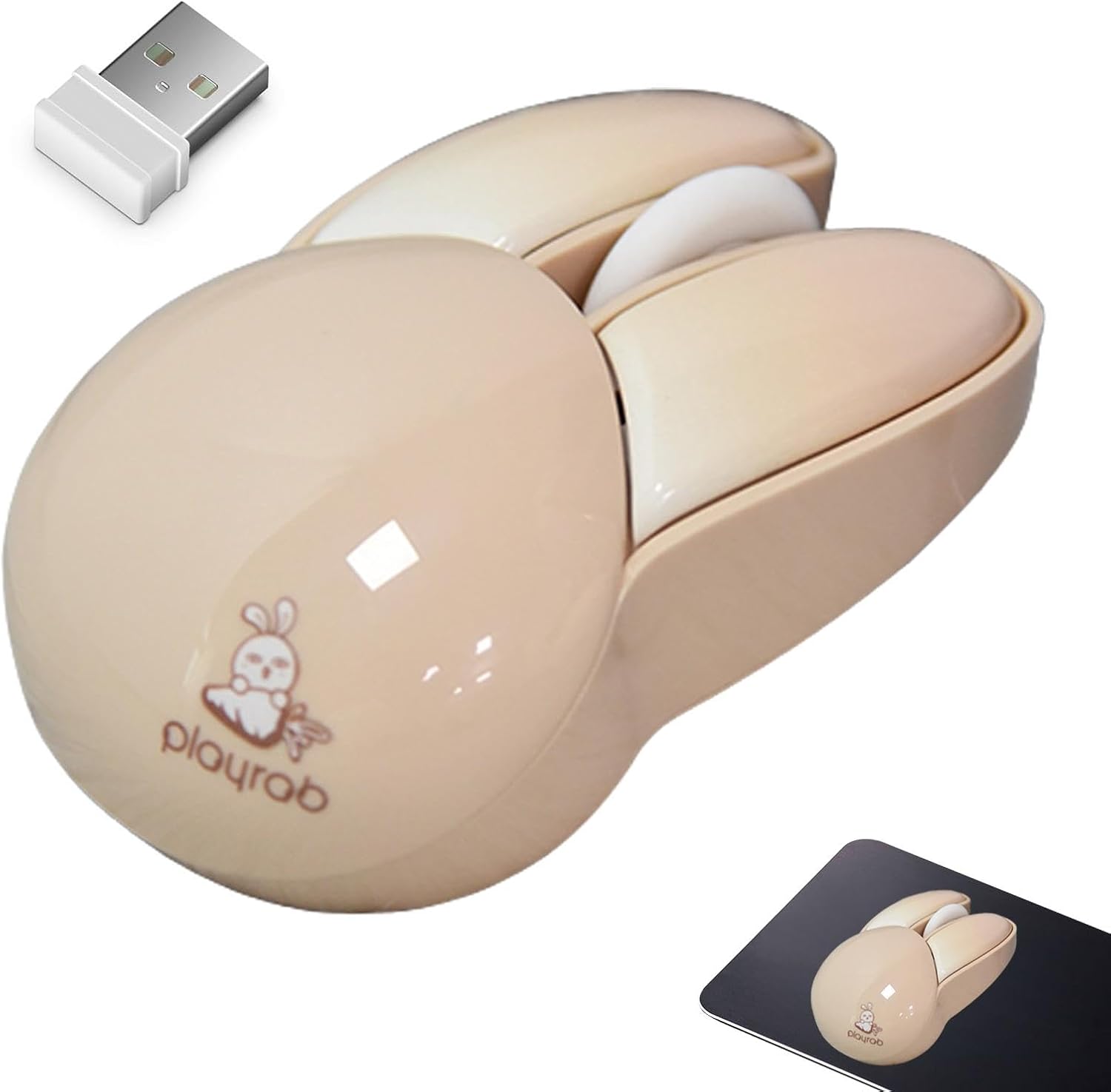 バレンタインデー向けかわいいバニーワイヤレスマウス