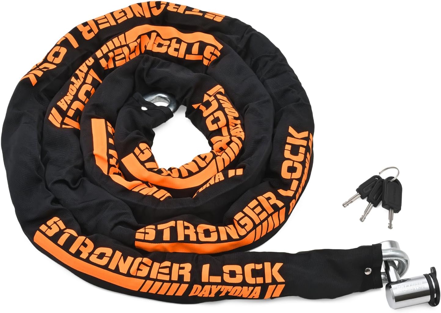 デイトナ チェーンロック φ12mm スチール合金製 3.0m LEDライト付き