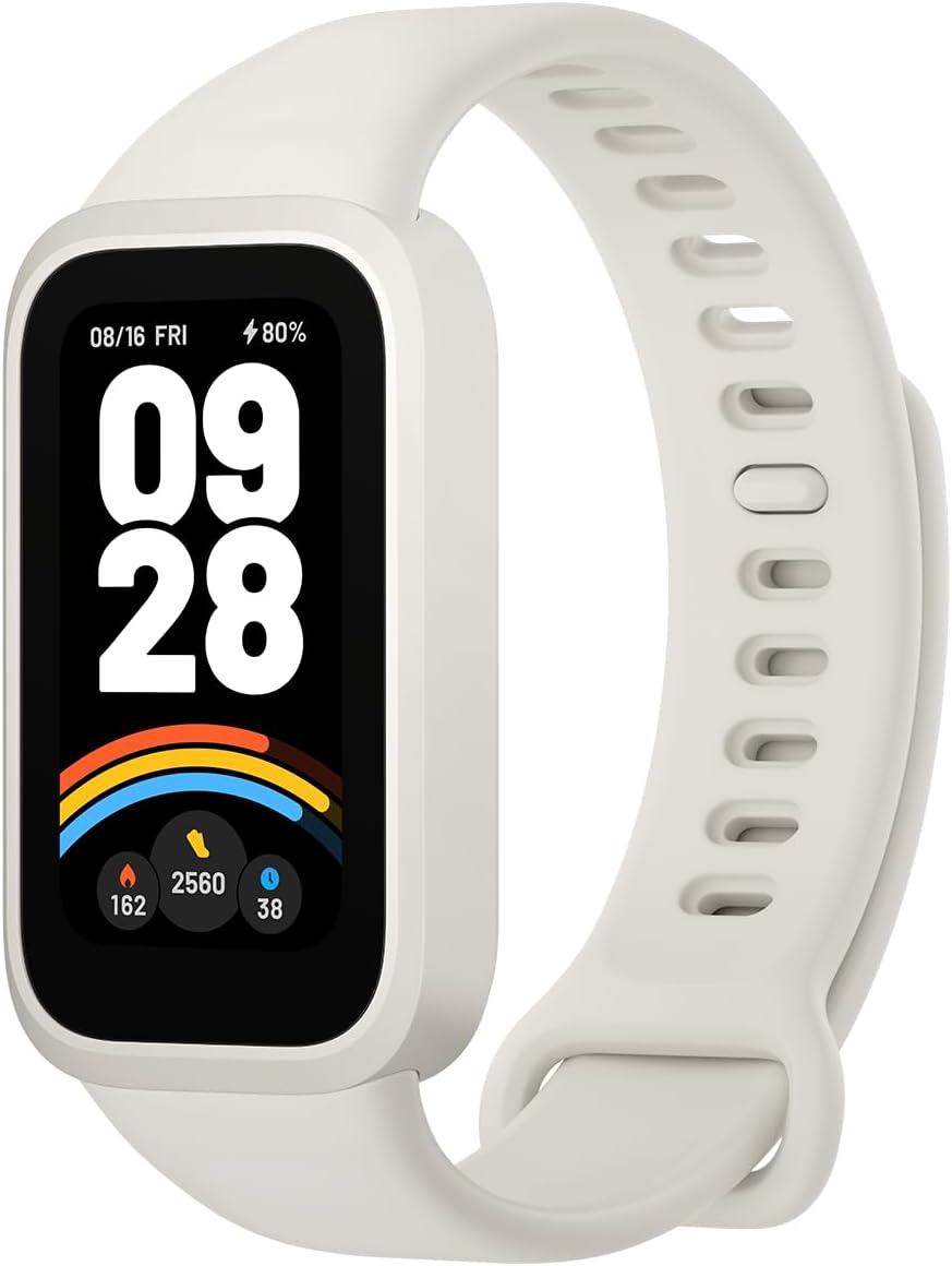 Xiaomi Band 9 Active スマートウォッチ 1.47インチディスプレイ 18日間バッテリー ベージュホワイト