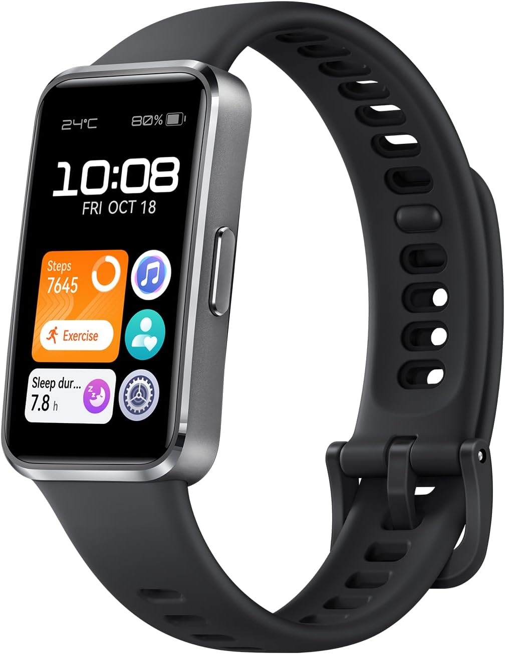 HUAWEI Band 10 アルミニウムケース スマートウォッチ - 快適フィット・24時間睡眠管理・14日間バッテリー・iOS/Android対応