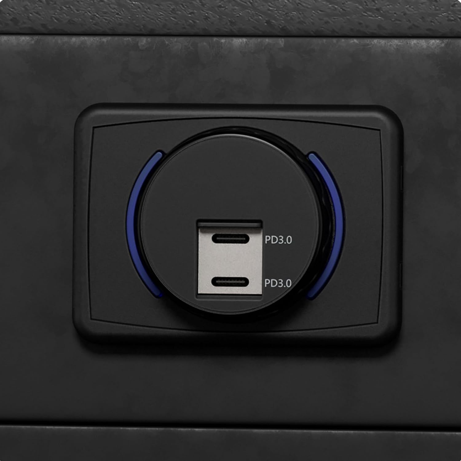 防水12V USB充電器 - PD Type-C/QC 3.0対応、RV・ボート用キャップ付き高速充電ソケット
