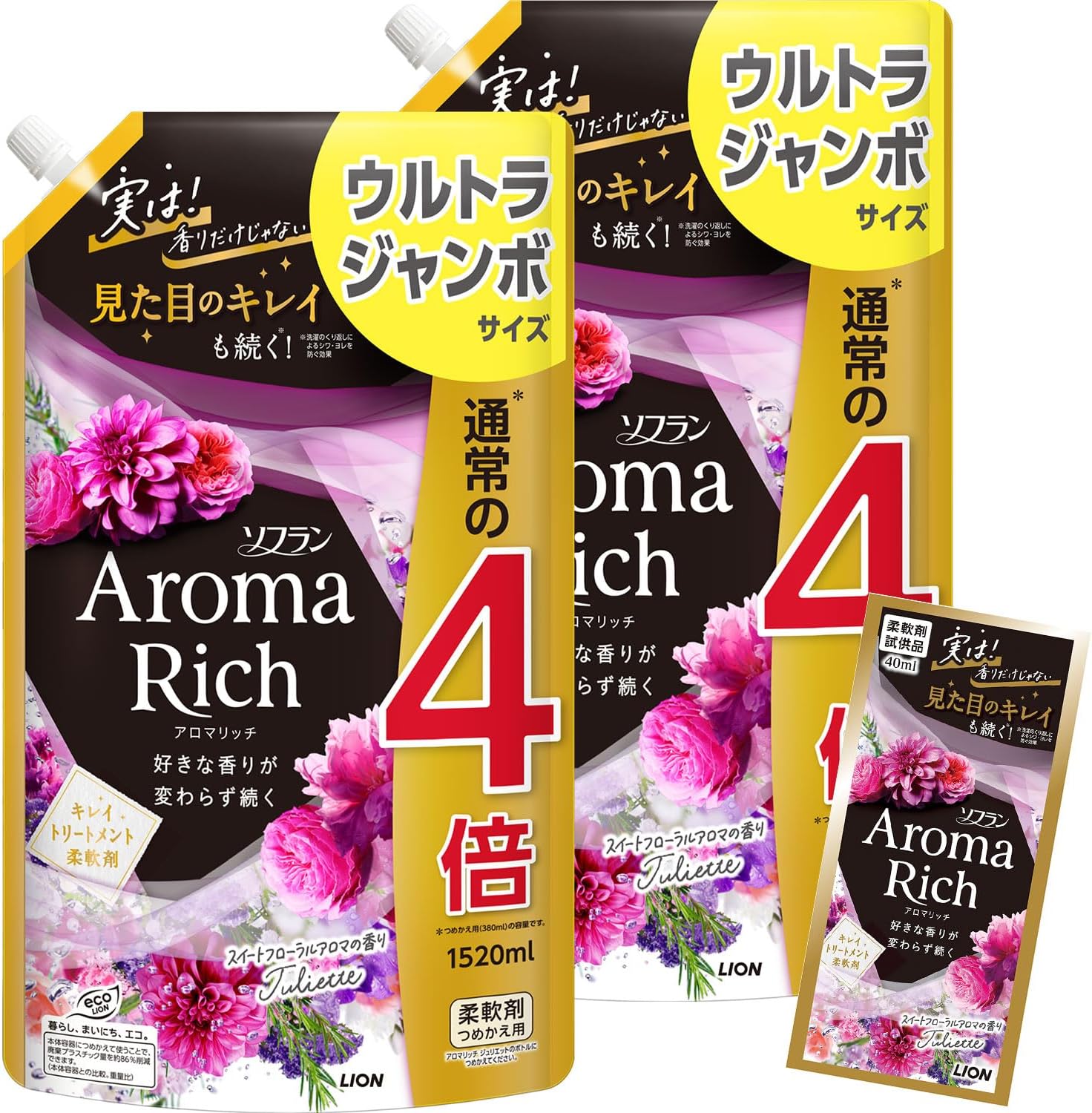 ジュリエット スイートフローラルアロマ 柔軟剤 1520ml×2個セット【まとめ買い】