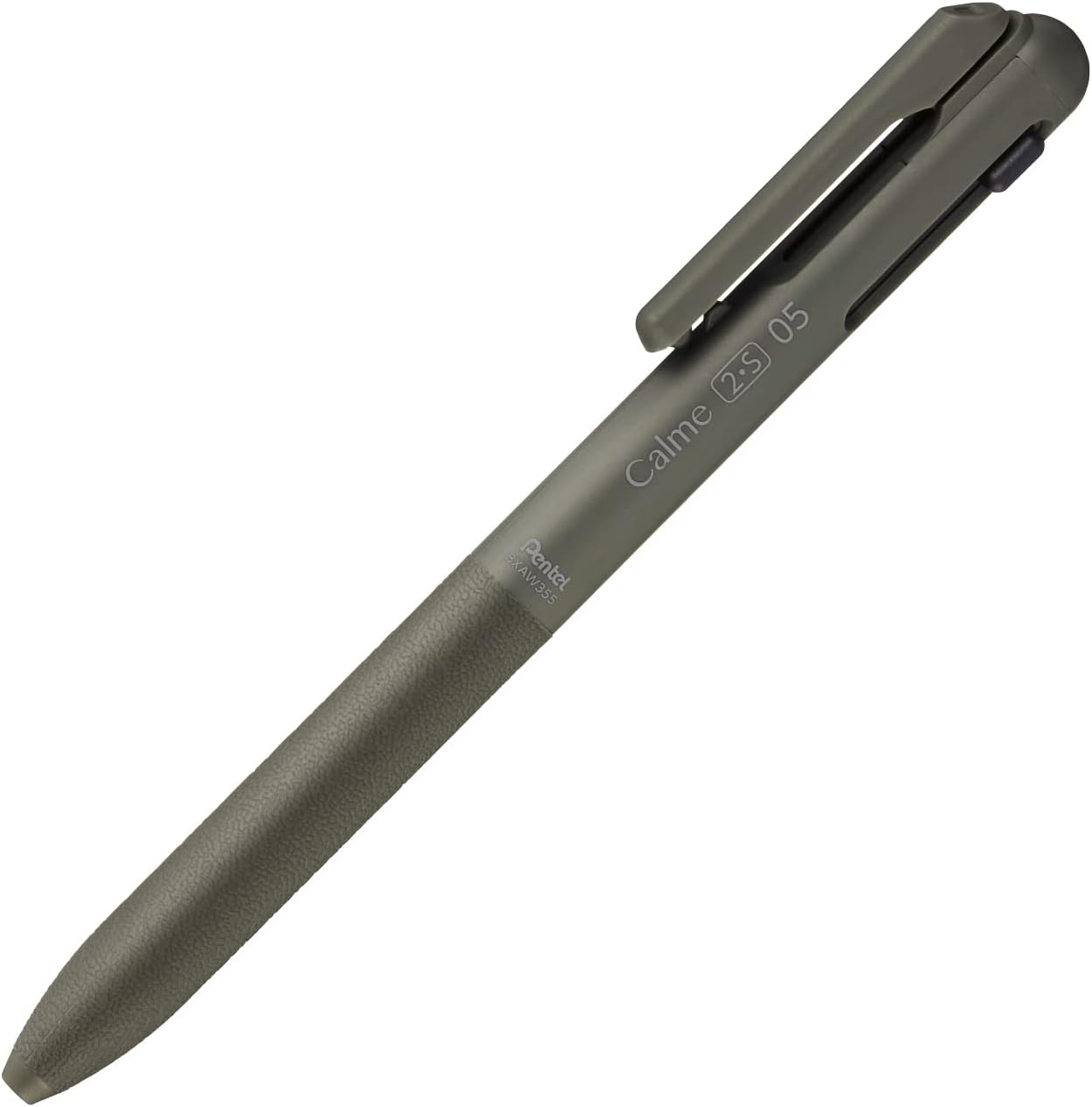 多機能ボールペン カーキ色 ぺんてる Calme 0.5mm