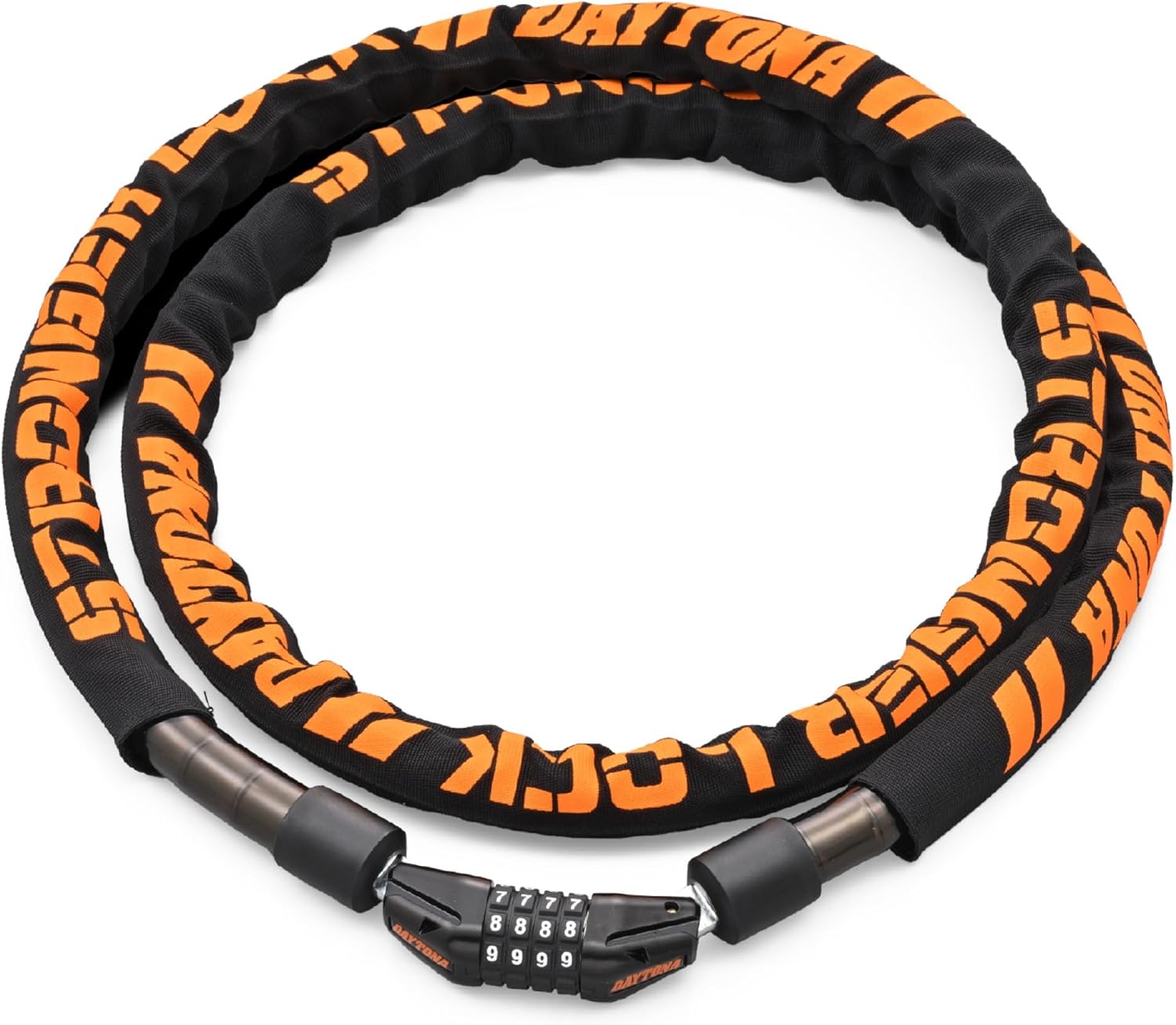 デイトナ バイク用 ワイヤーロック φ20mm ダイヤル式 1800mm ストロンガースチールリンク