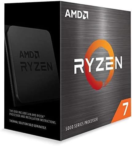 AMD Ryzen 7 5700X 3.4GHz 8コア/16スレッド CPU (クーラーなし) 36MB 65W [並行輸入品]三年保証