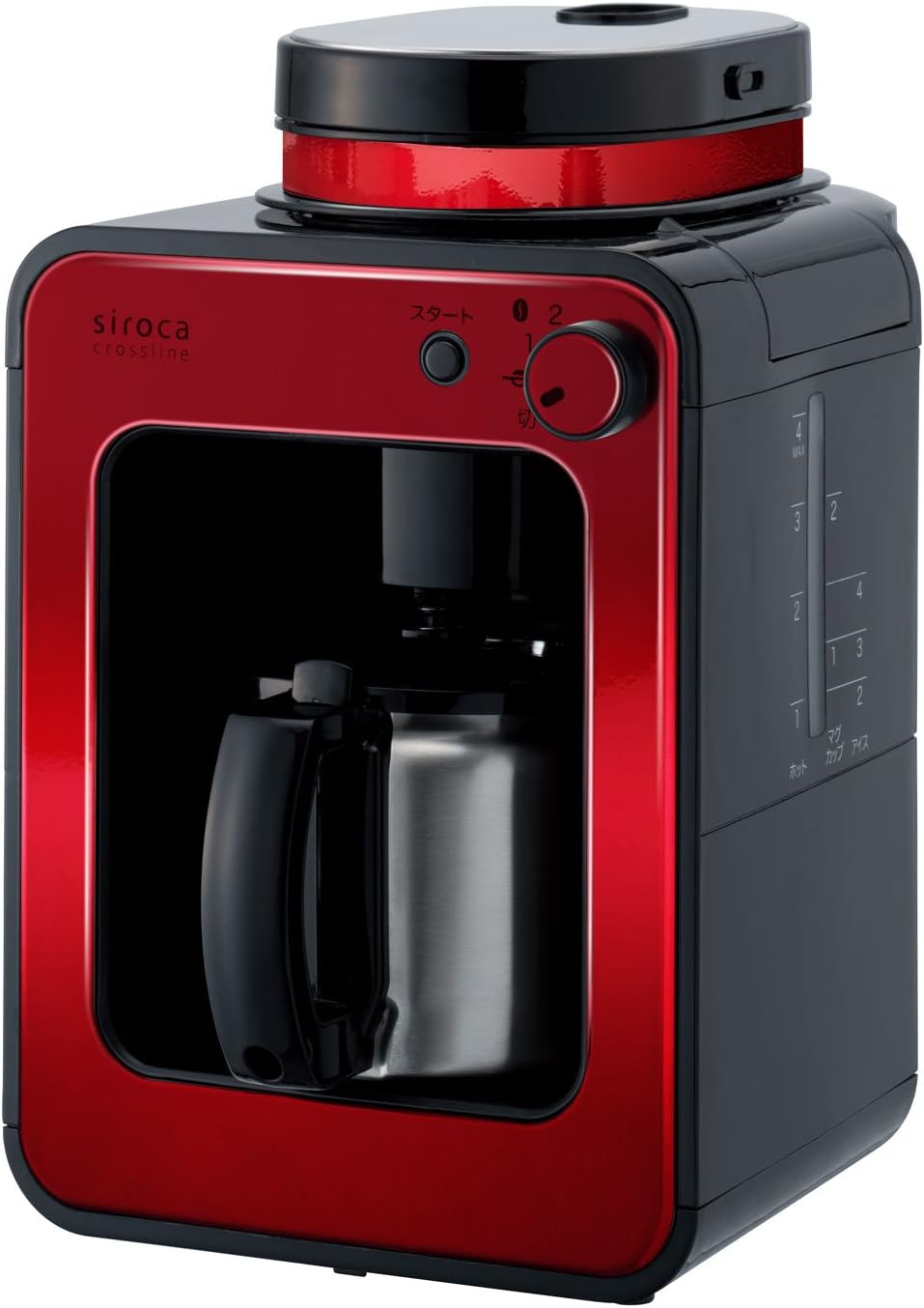 全自動ステンレスサーバーコーヒーメーカー レッド STC-502