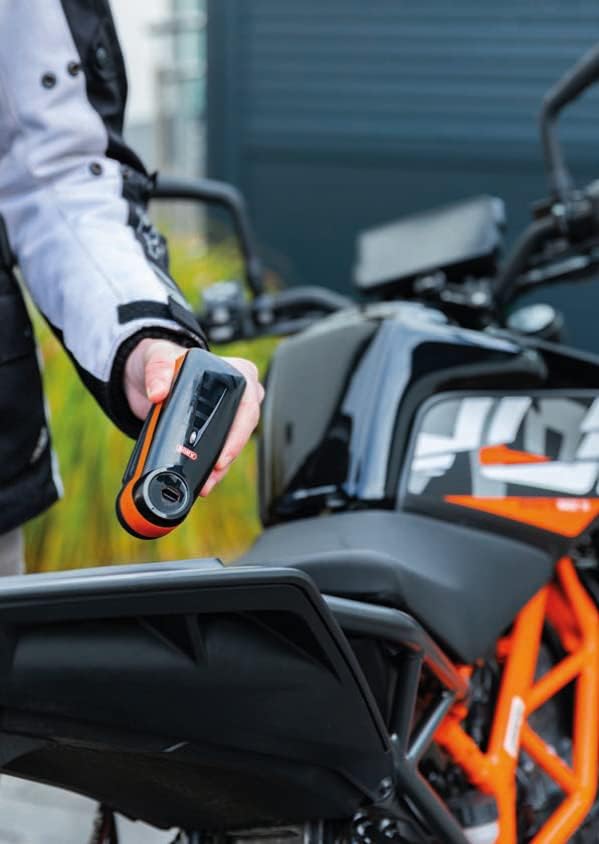 バイク用ディスクロックセット：ABUS Detecto7000 RS1 (イエロー) ＋ RECRIA リマインダー