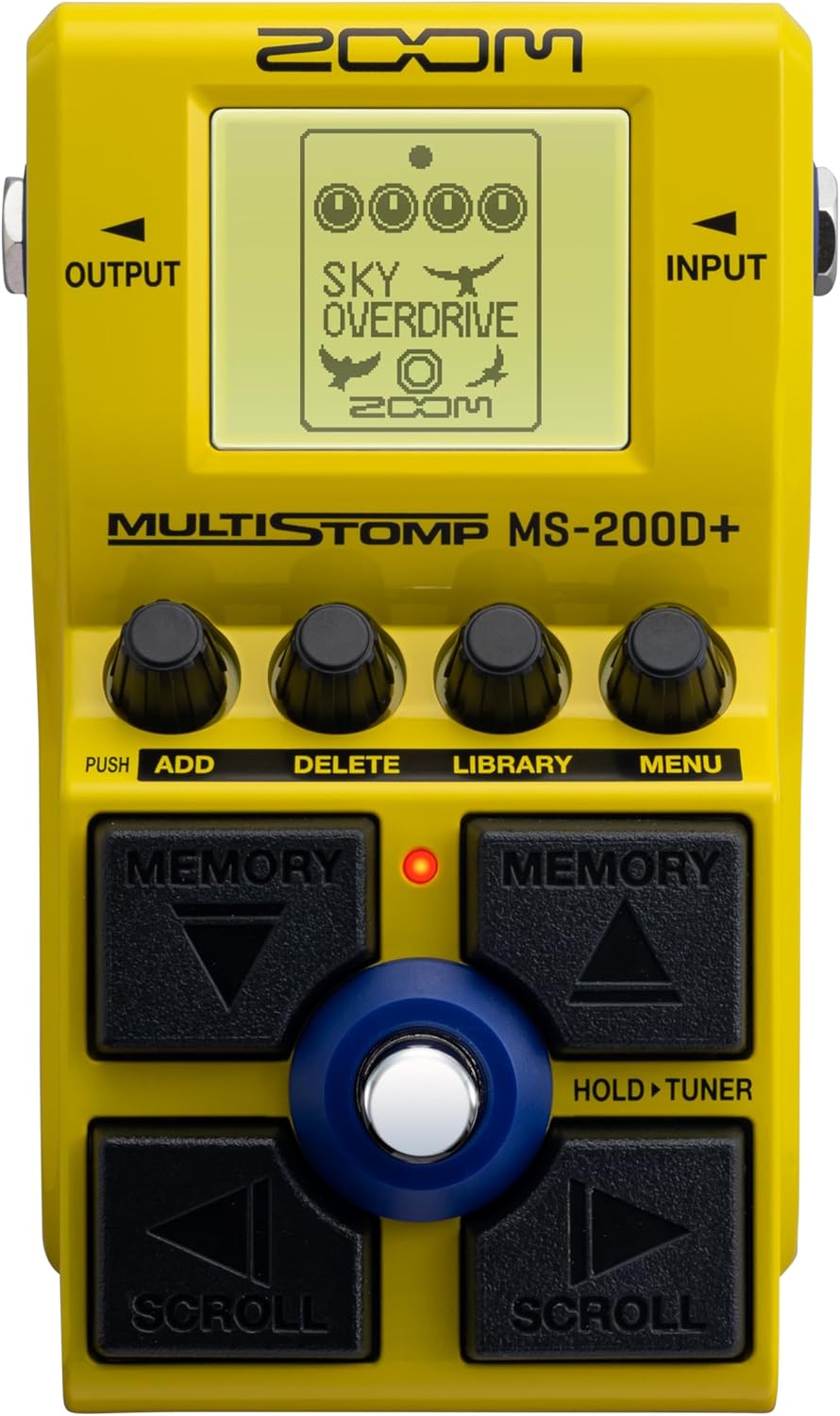 マルチストンプペダル MS-200D+（200種類の歪み搭載・イエロー）