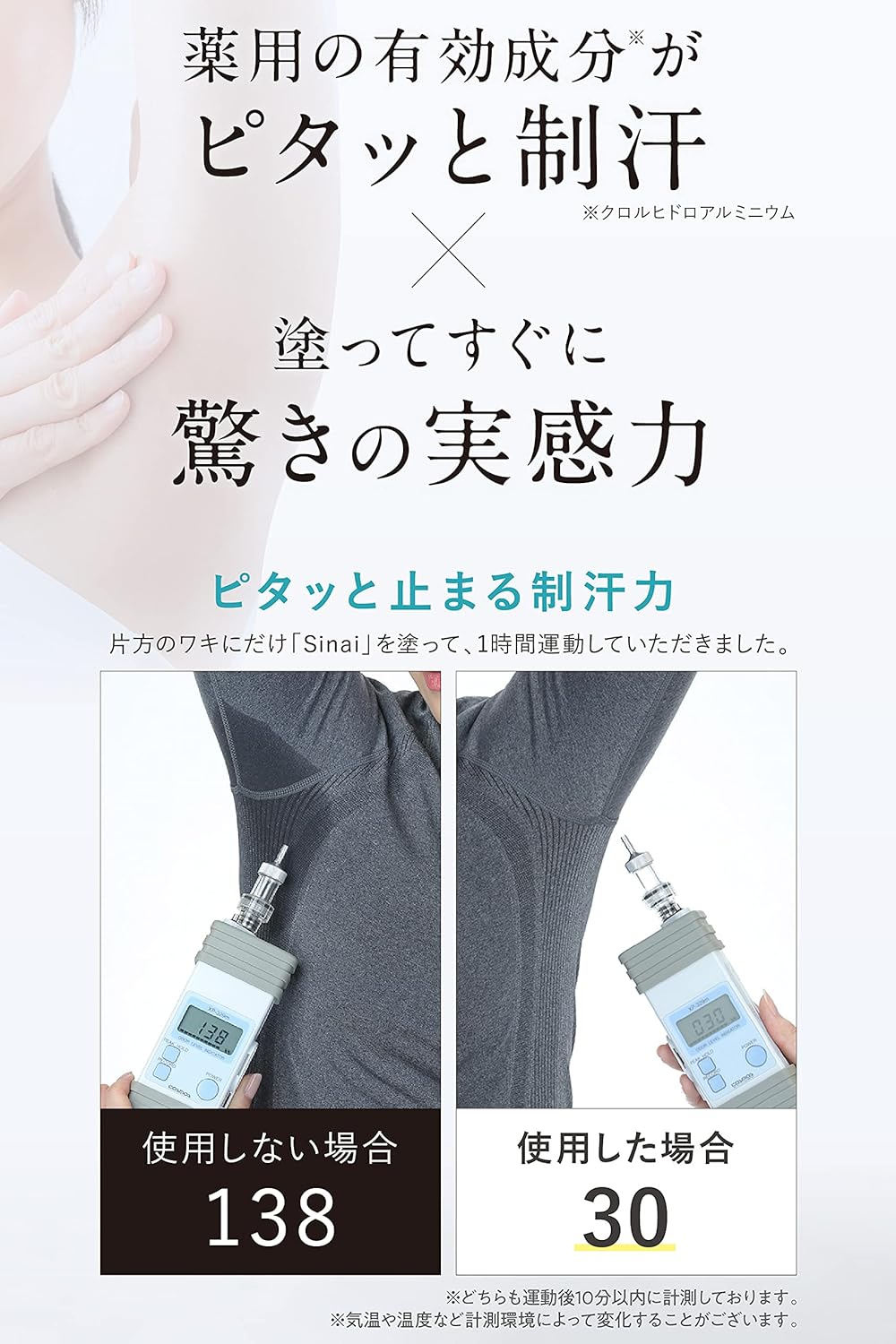汗を抑える無香料デオドラントジェル - HAN.d Sinai 制汗剤 [医薬部外品] メンズ・レディース用