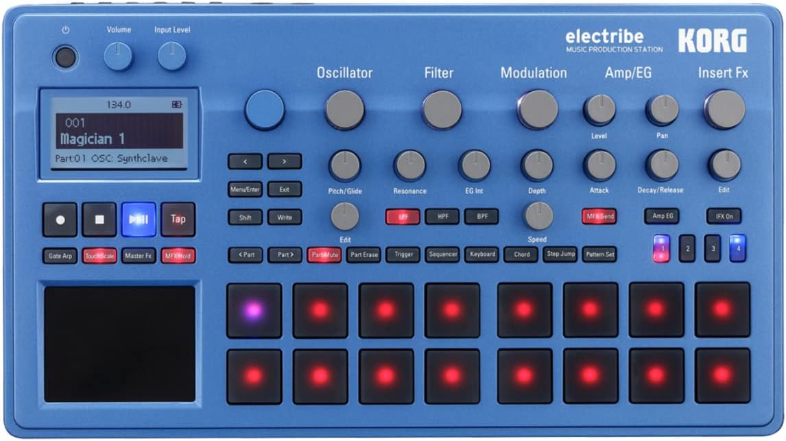 ダンスミュージック向け KORG electribe2 BL シンセサイザー シーケンサー