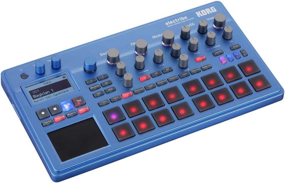 ダンスミュージック向け KORG electribe2 BL シンセサイザー シーケンサー