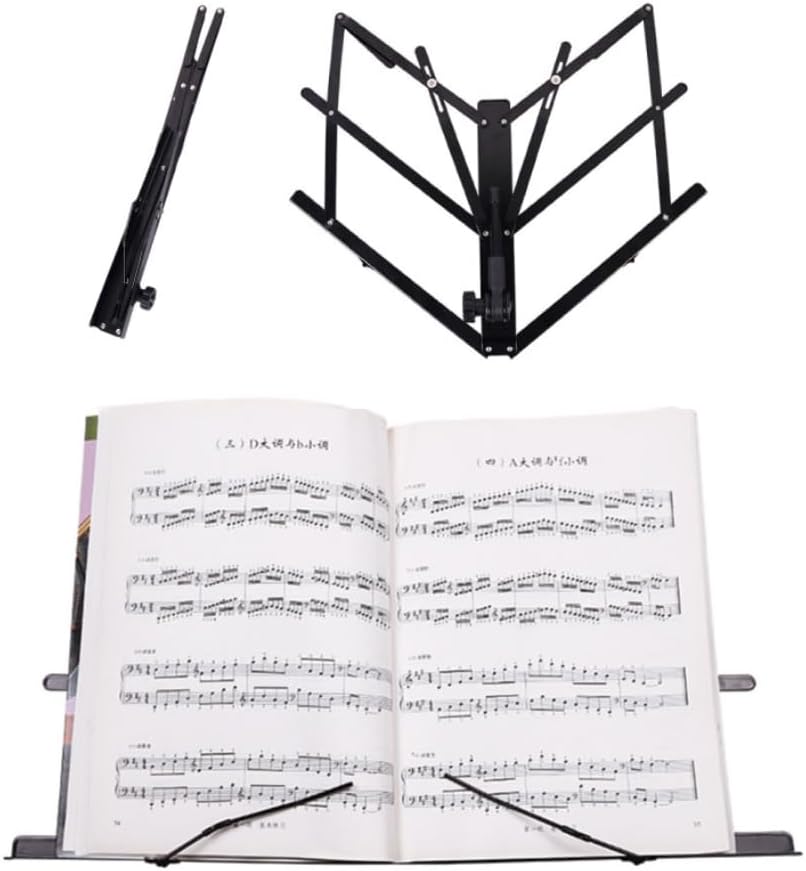 卓上折りたたみ譜面台 50×29cm 395g 収納ポーチ付き
