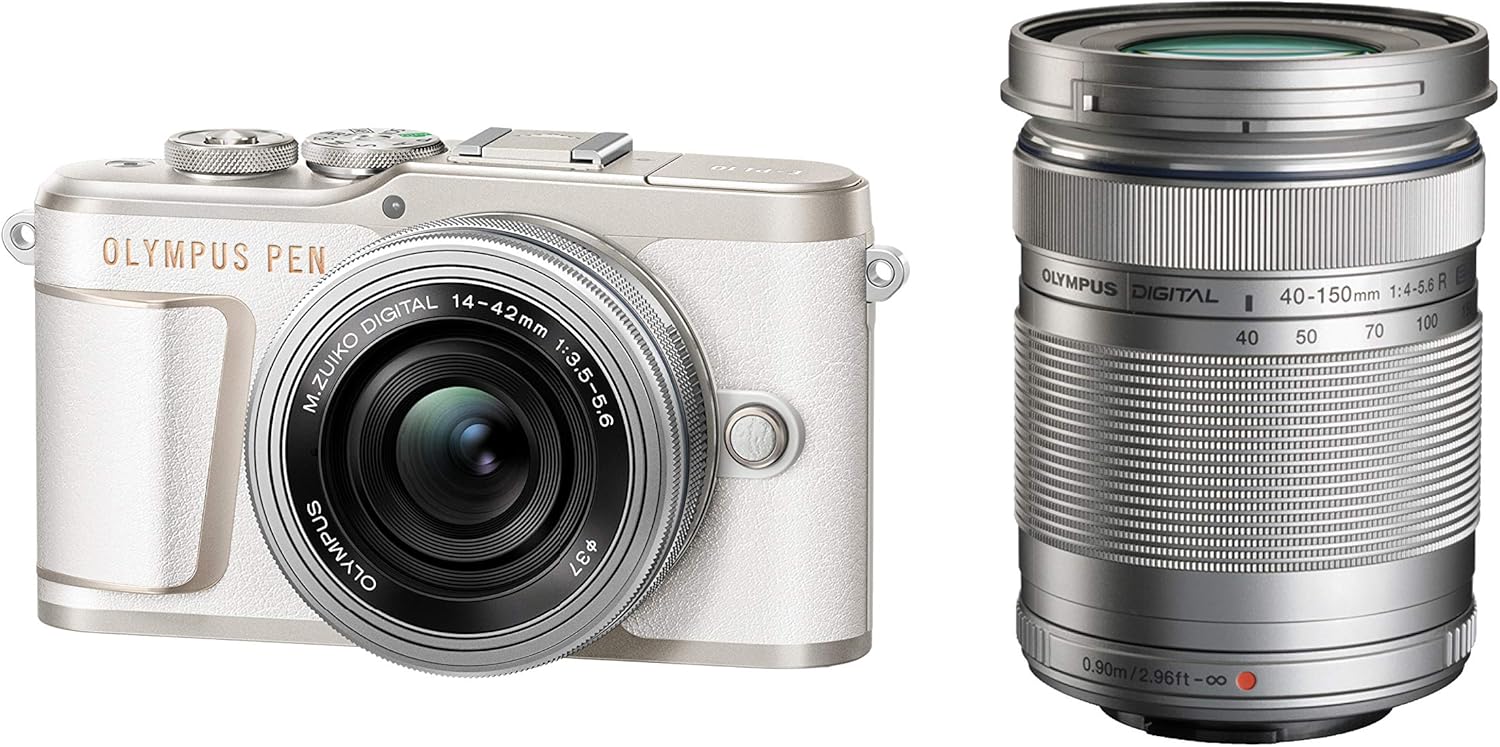 OLYMPUS PEN E-PL10 ホワイト ミラーレス一眼カメラ EZダブルズームキット