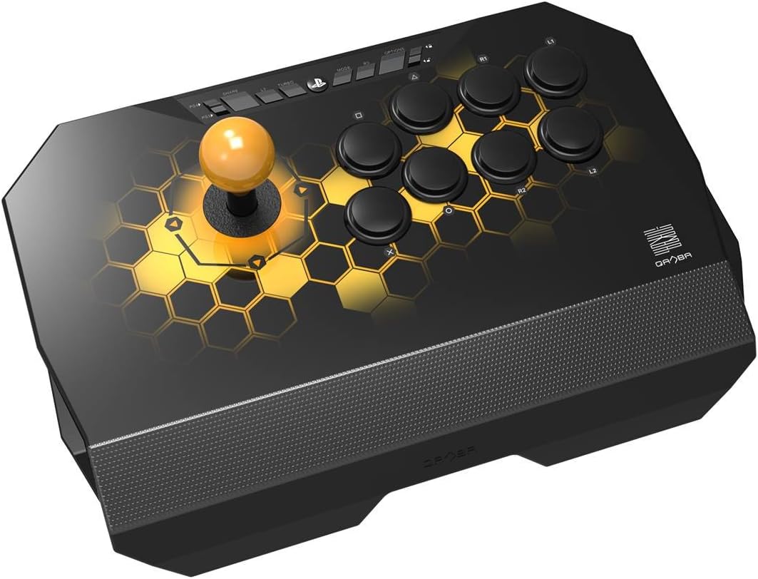 Qanba Drone アーケードジョイスティック (PS4/PS3/PC) 軽量コンパクト 30mmボタン8個