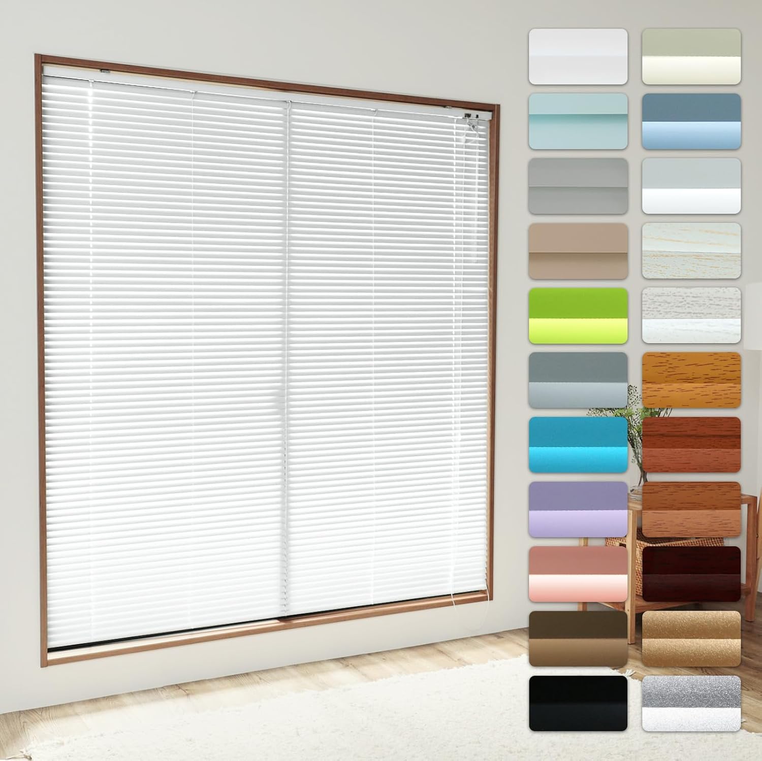 オーダーメイド アルミブラインド 遮熱 幅40cm 丈100cm ホワイト