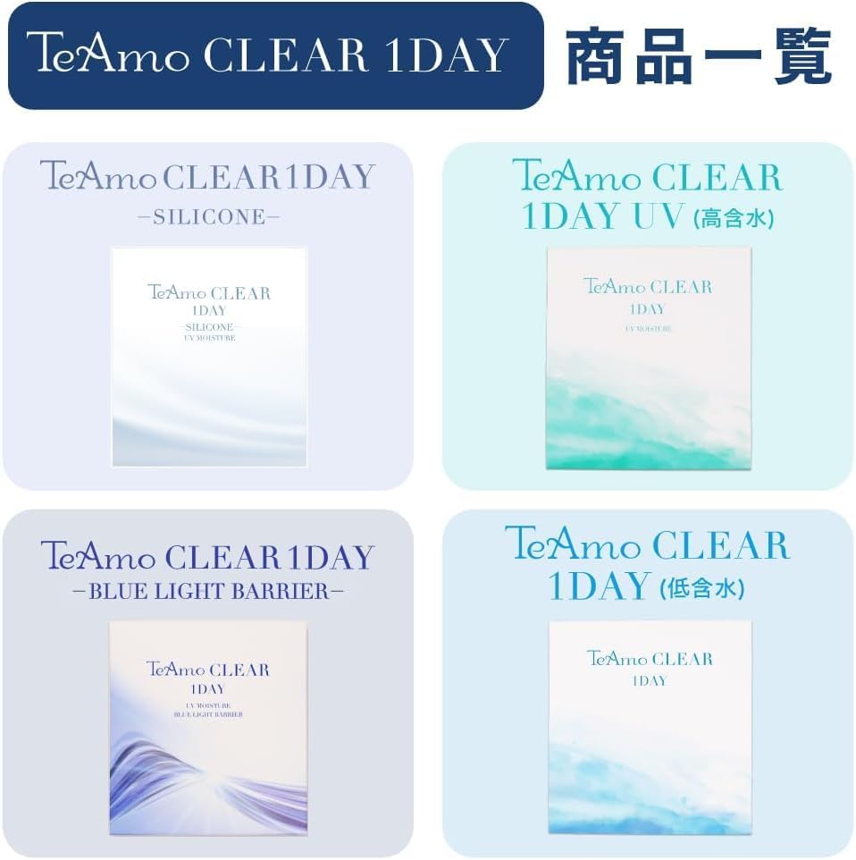 ティアモ 1DAY コンタクトレンズ 高含水 14.0mm 30枚入り -2.00