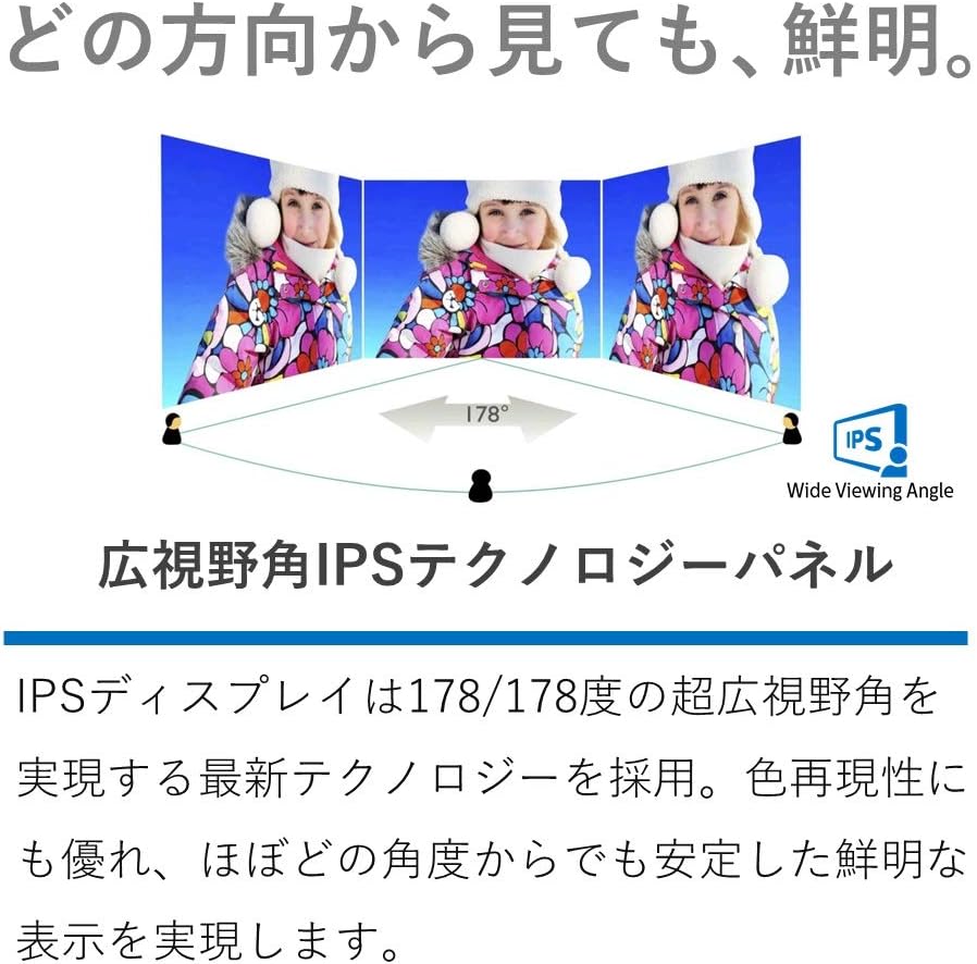 フレームレス27インチFHDモニターディスプレイ（IPS・5年保証・HDMI・D-sub・DVI-D）
