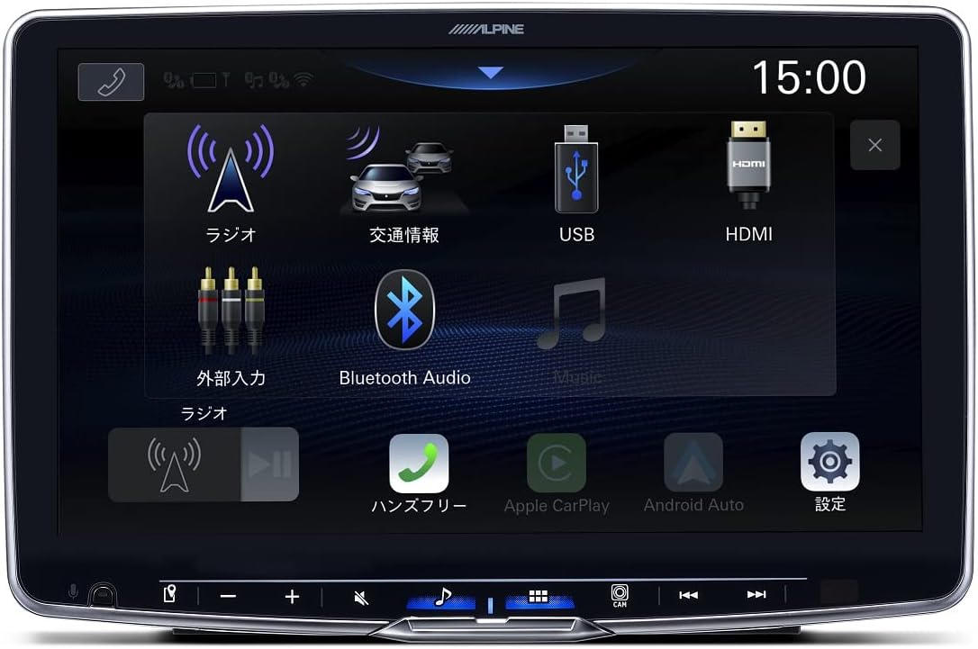 アルパイン 11インチディスプレイオーディオ ワイヤレスCarPlay/AndroidAuto対応