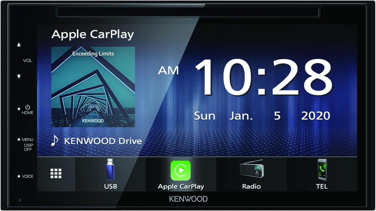 スマートフォン連携7インチディスプレイオーディオ Kenwood DDX5020SR (DVD/CD/USB/Bluetooth/Apple CarPlay/Android Auto対応)