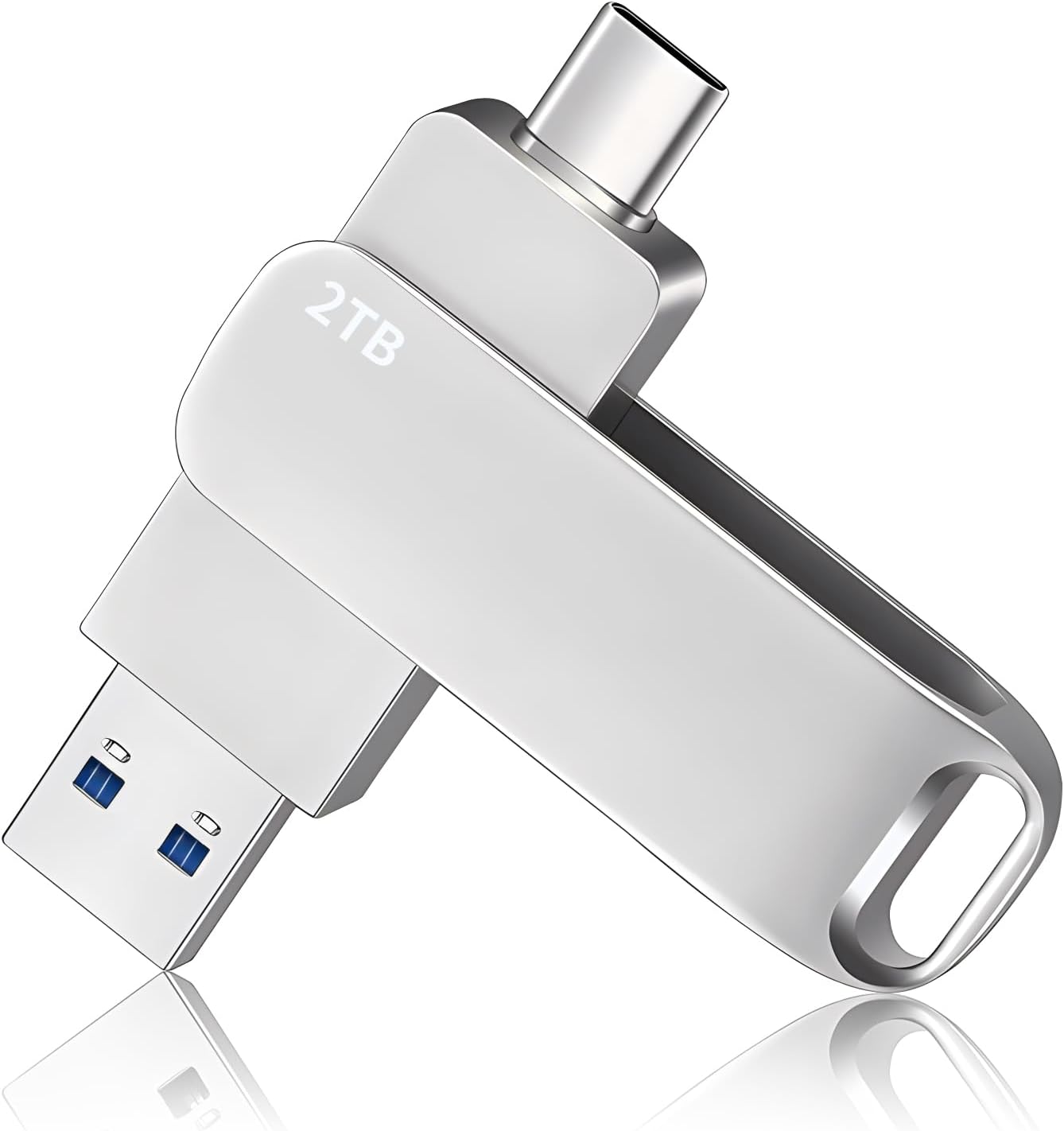 USBメモリ 2TB 360度回転 コンパクト 外付けメモリー タイプC 高速 防水・防塵・耐衝撃【5年保証】
