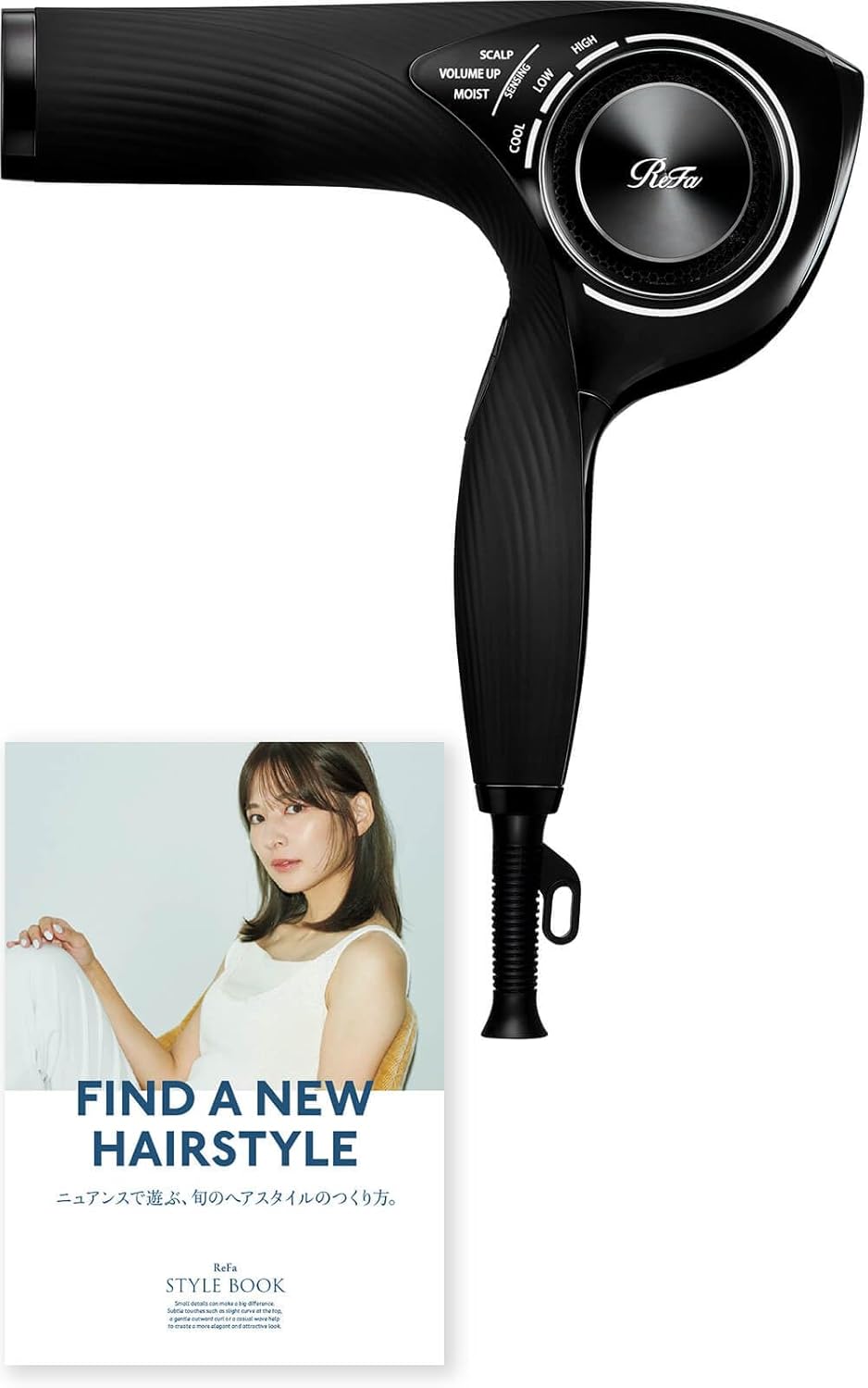 リファ ドライヤー プロ ブラック｜ヘアアレンジガイドブック付き