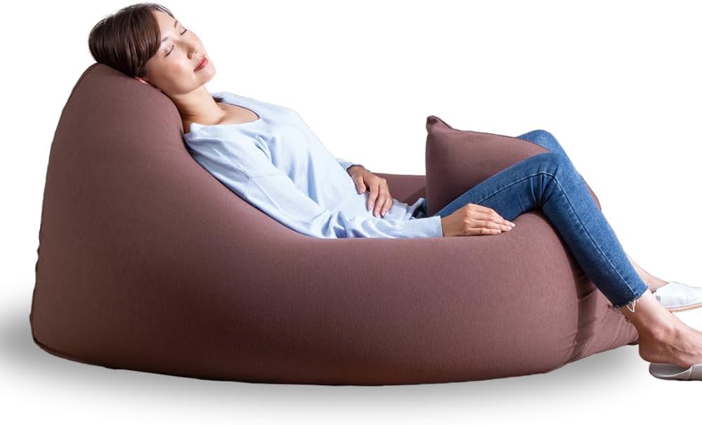 大きなサイズのビーズクッション ソファタイプ 約130×100×20cm 厚みたっぷり ビーズ継ぎ足し可能 全3カラー