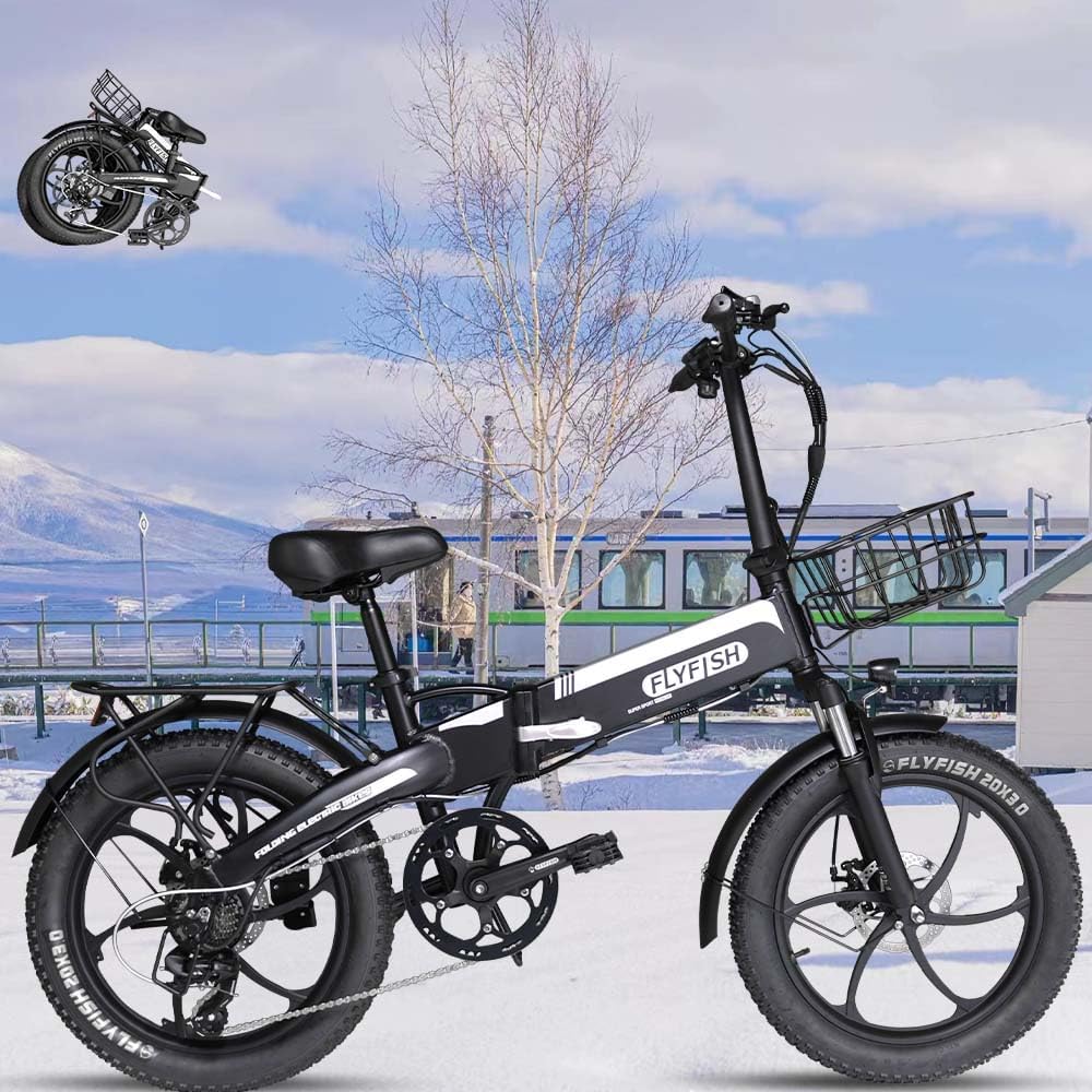 免許不要 電動アシスト折りたたみ自転車 20インチ ファットタイヤ 公道走行可能 男女兼用