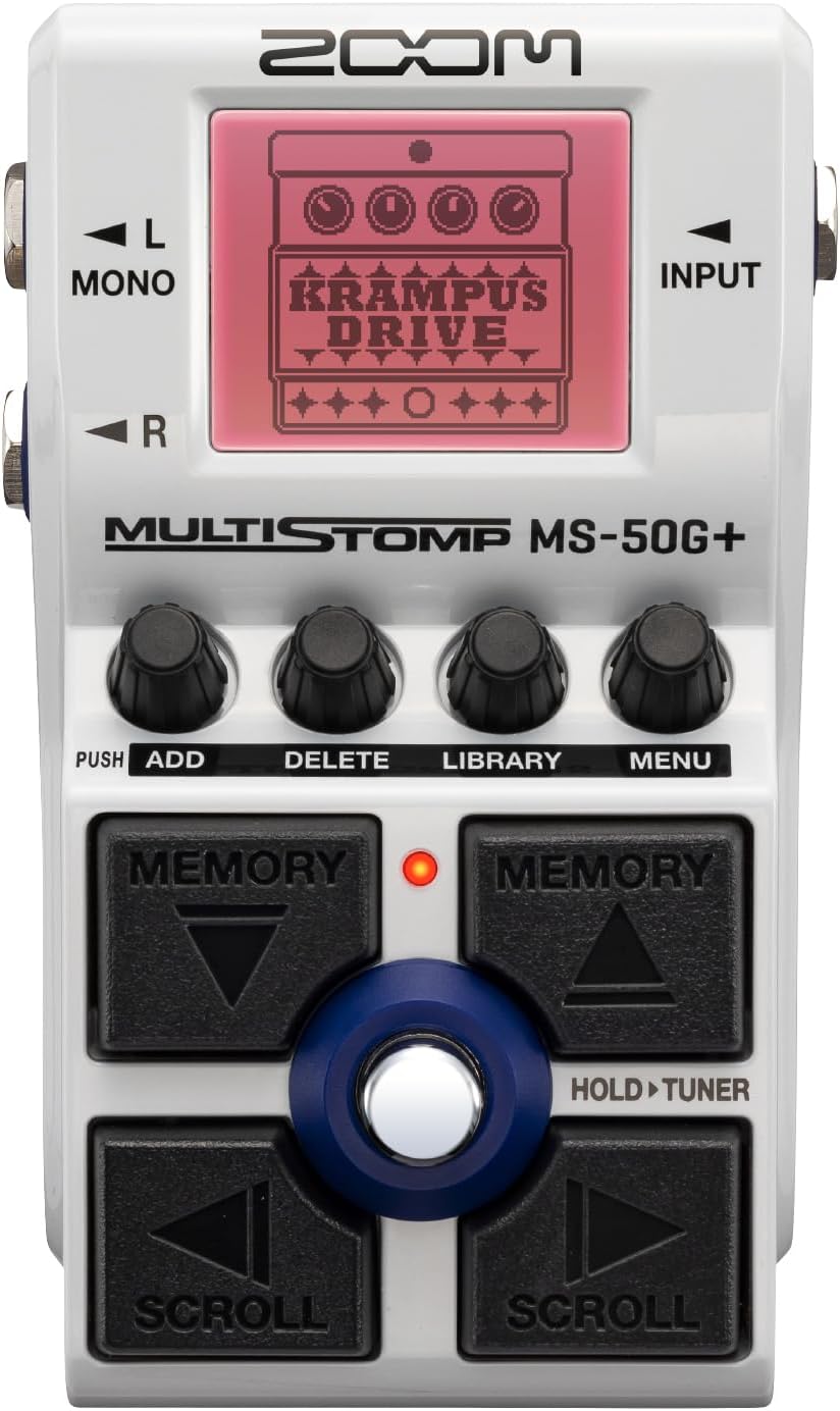 MS-50G+ マルチストンプペダル ホワイト - 102種類のギターエフェクト搭載