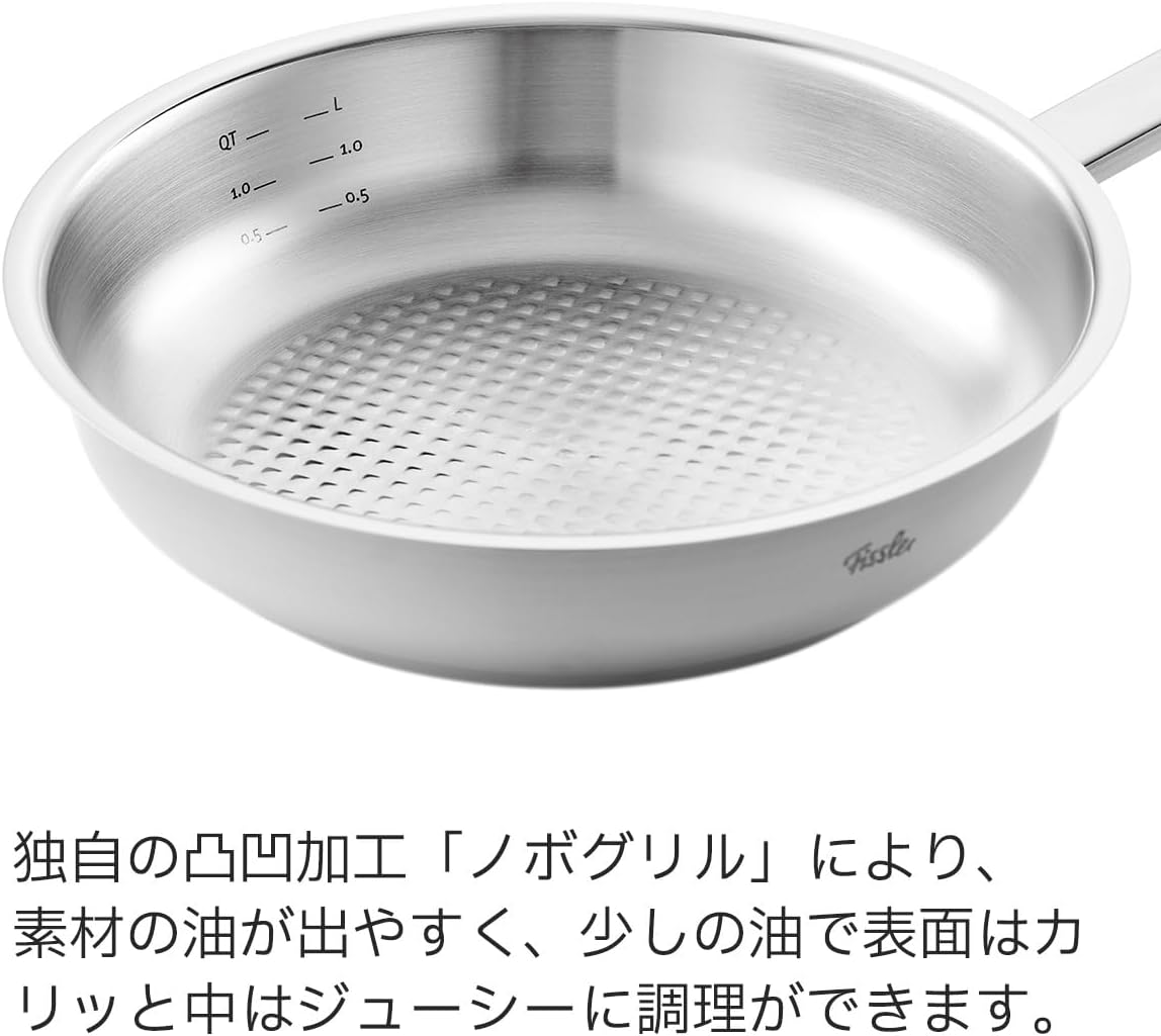 28cm フィスラー プロフィ フライパン ガス火/IH対応 ドイツ製 シルバー