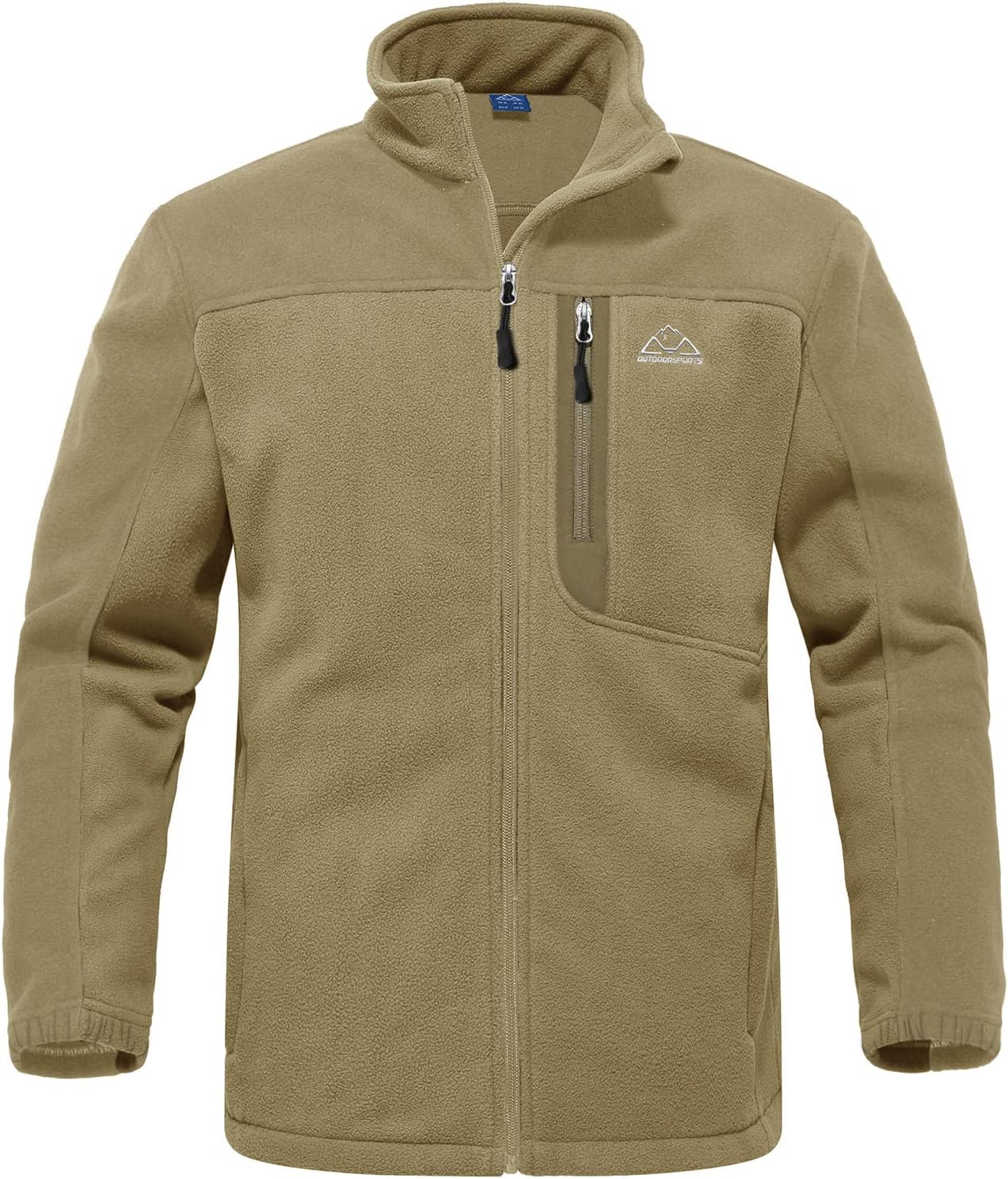 メンズ フリースジャケット ゴルフ・アウトドア用 軽量ハイネック 釣り春秋冬用