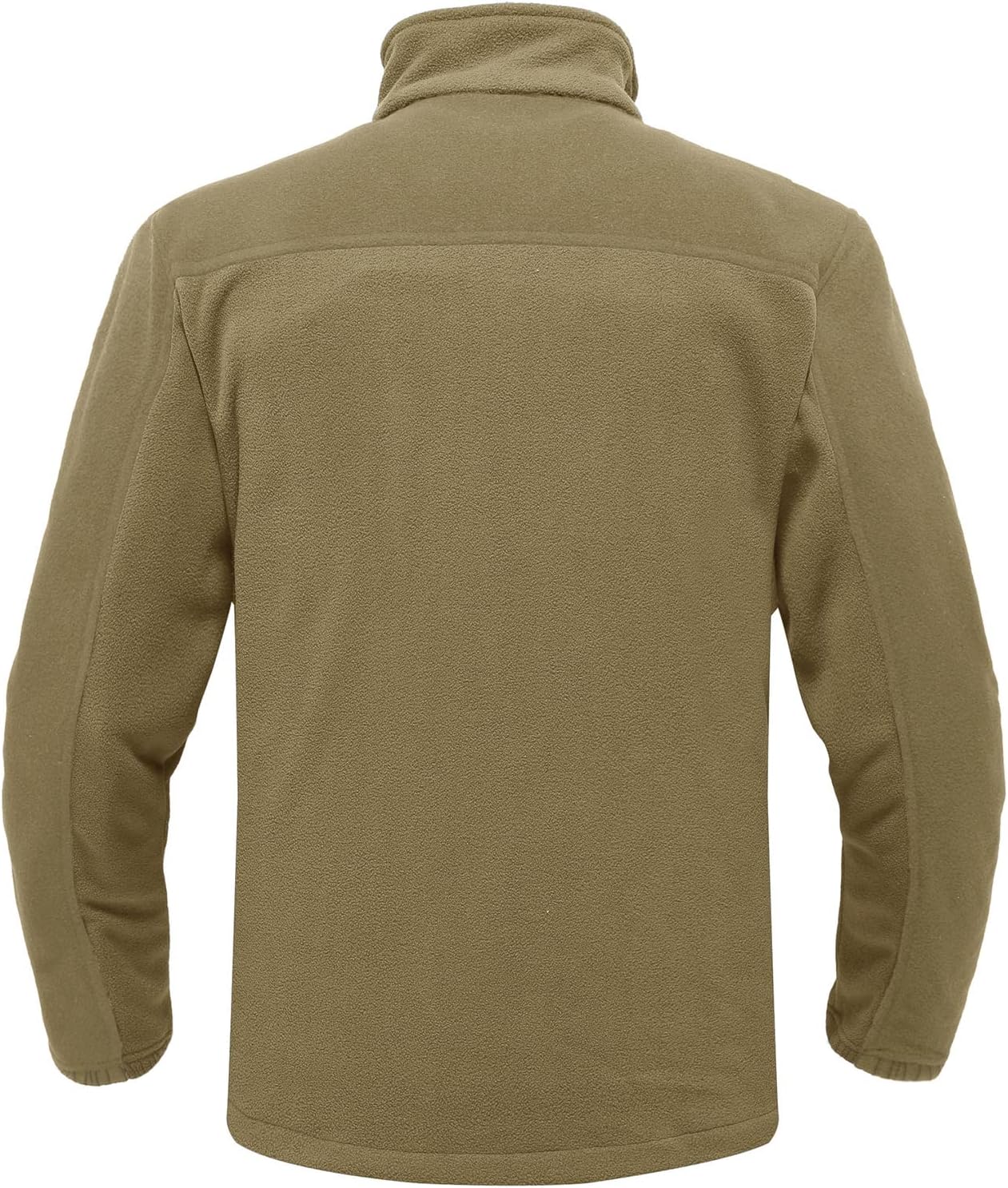 メンズ フリースジャケット ゴルフ・アウトドア用 軽量ハイネック 釣り春秋冬用