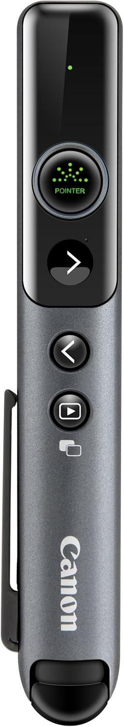 抗菌仕様 グリーンレーザーポインター PR80-GC ダークシルバー タイマー・ワイヤレス操作機能付き