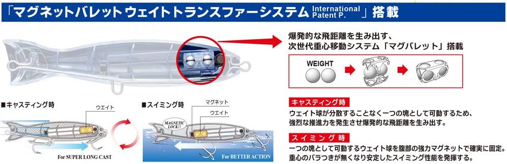 ハードコアバレットブル オフショアルアー ポッパー 100mm/130mm/160mm 青物用