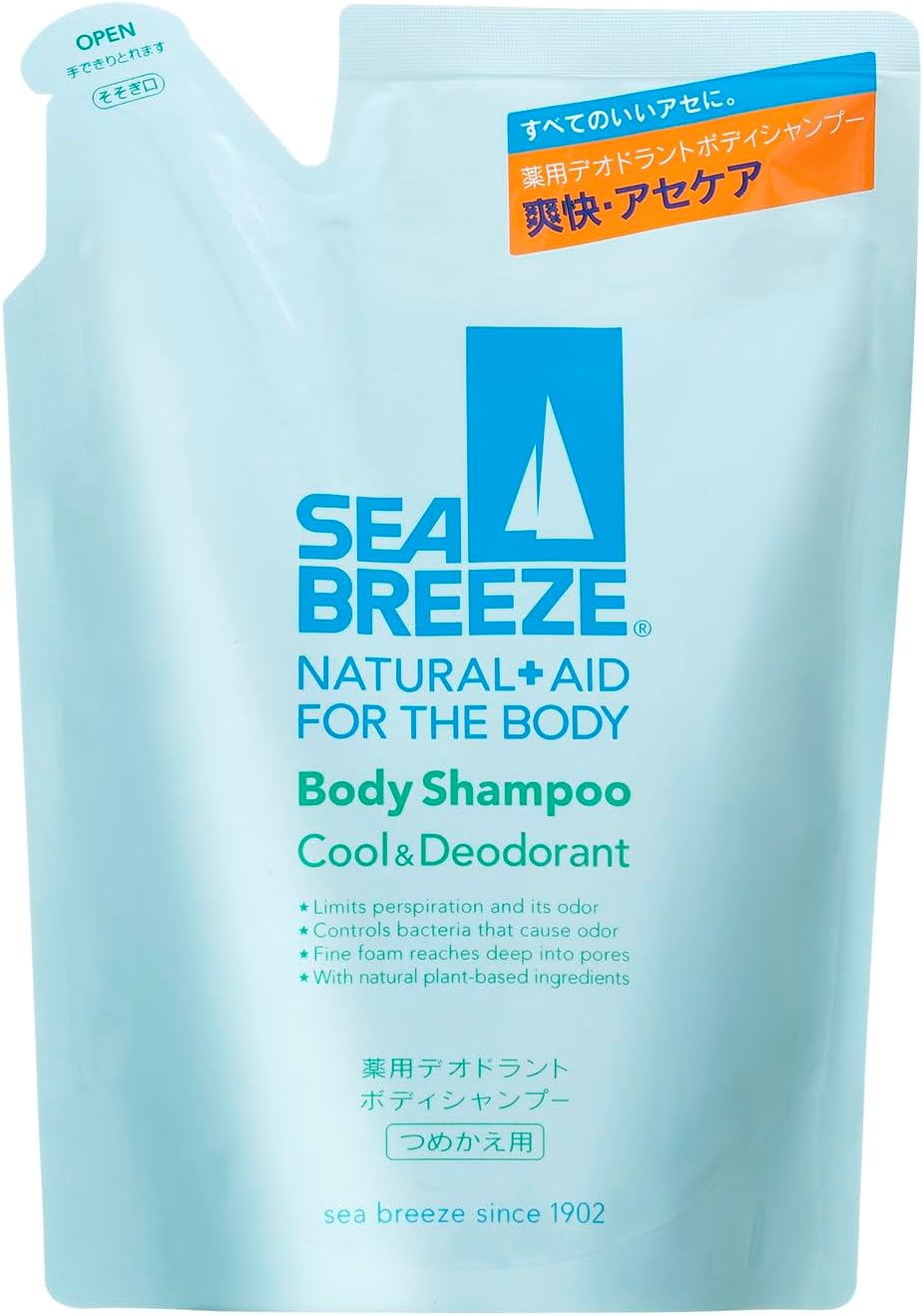 シーブリーズ ボディシャンプー クールデオドラント つめかえ用 400ml