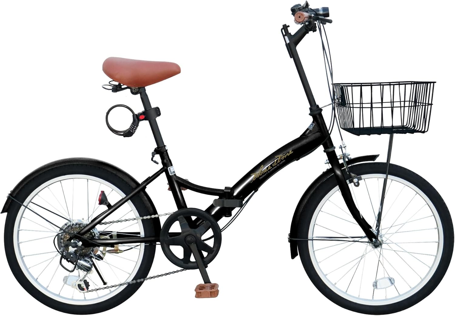 2025年モデル THREE STONE 折りたたみ自転車 P-008np 20インチ ノーパンクタイヤ シマノ6段ギア 通勤・通学用