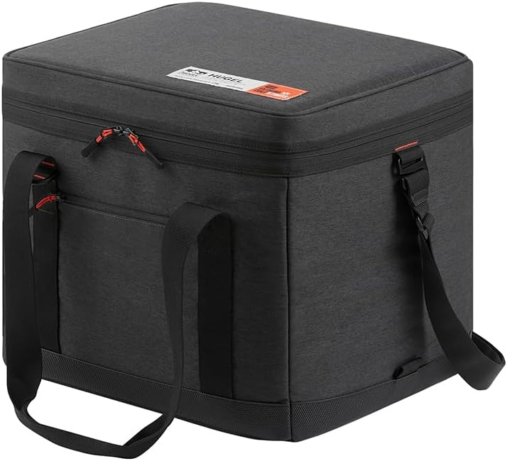 エアロゲルソフトクーラーボックス 25L チャコールグレー 超保冷 折り畳み