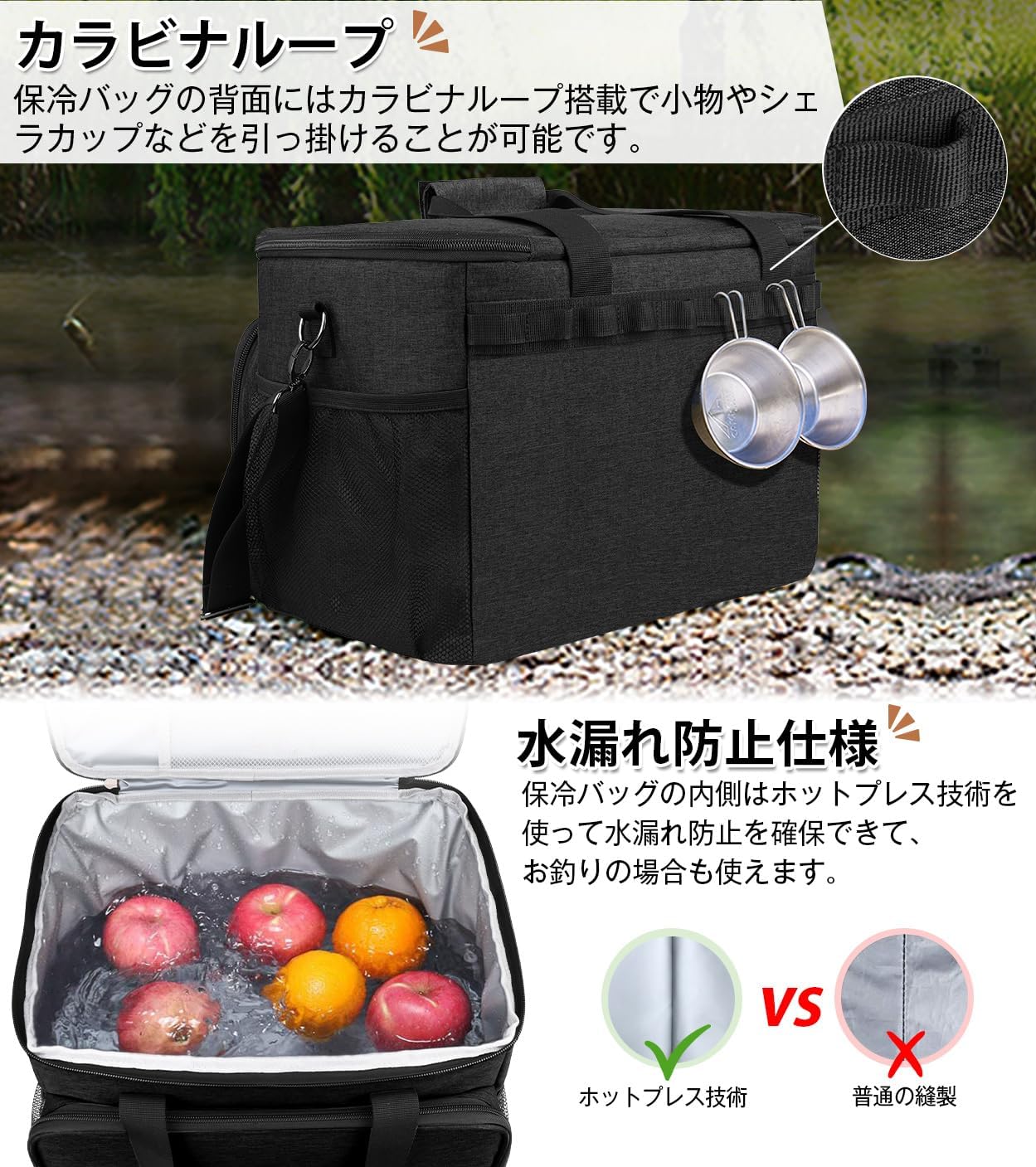 大容量30Lソフトクーラーボックス｜キャンプ・BBQ・ピクニック対応