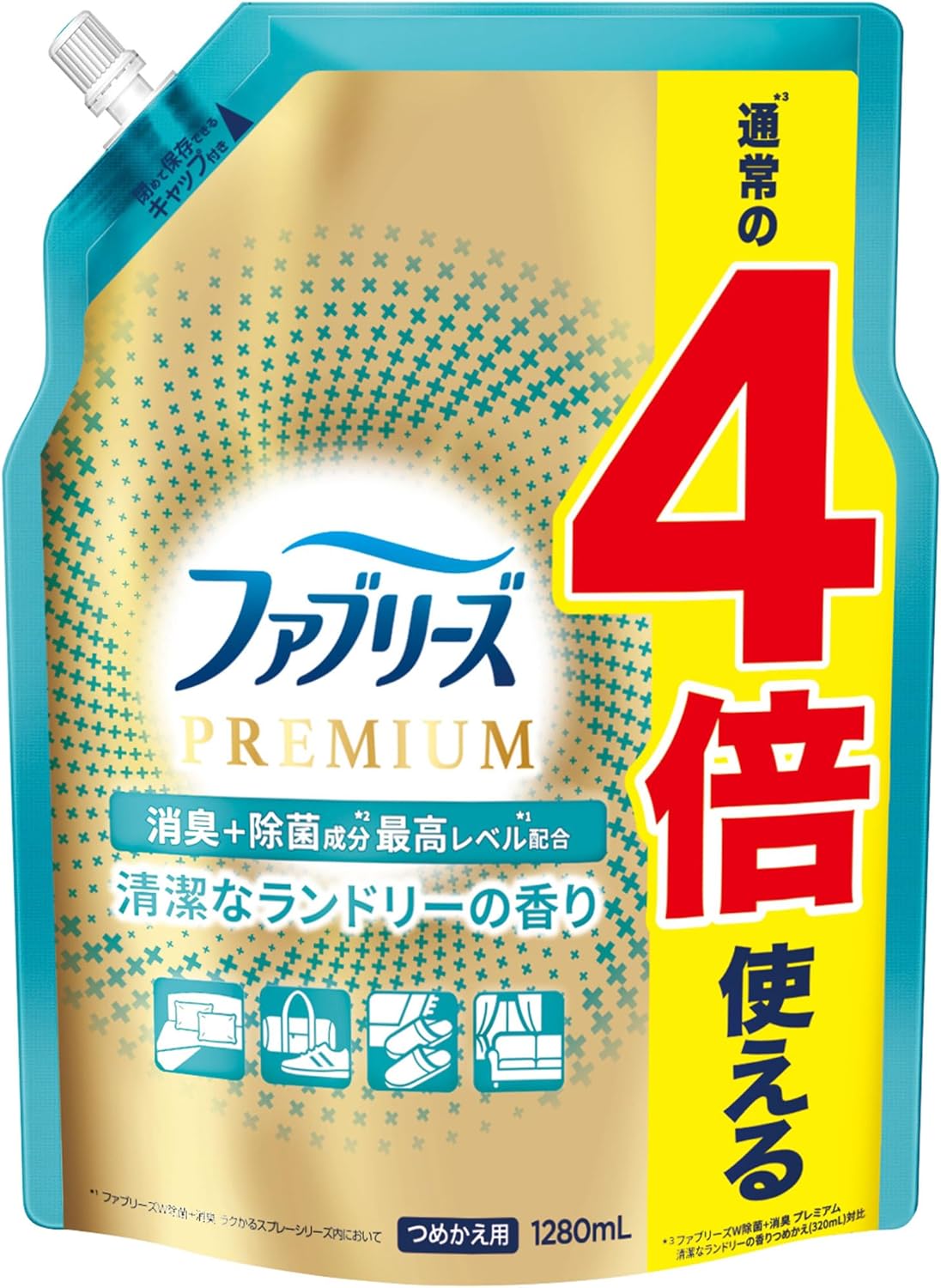 ファブリーズ 消臭スプレー 布用 PREMIUM 大容量詰め替え 1,280mL