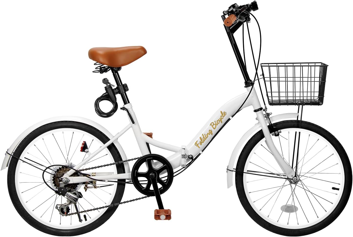 Mixiu 20インチ折りたたみ自転車 6段変速 高炭素鋼フレーム 男女兼用 通勤・通学・旅行向け