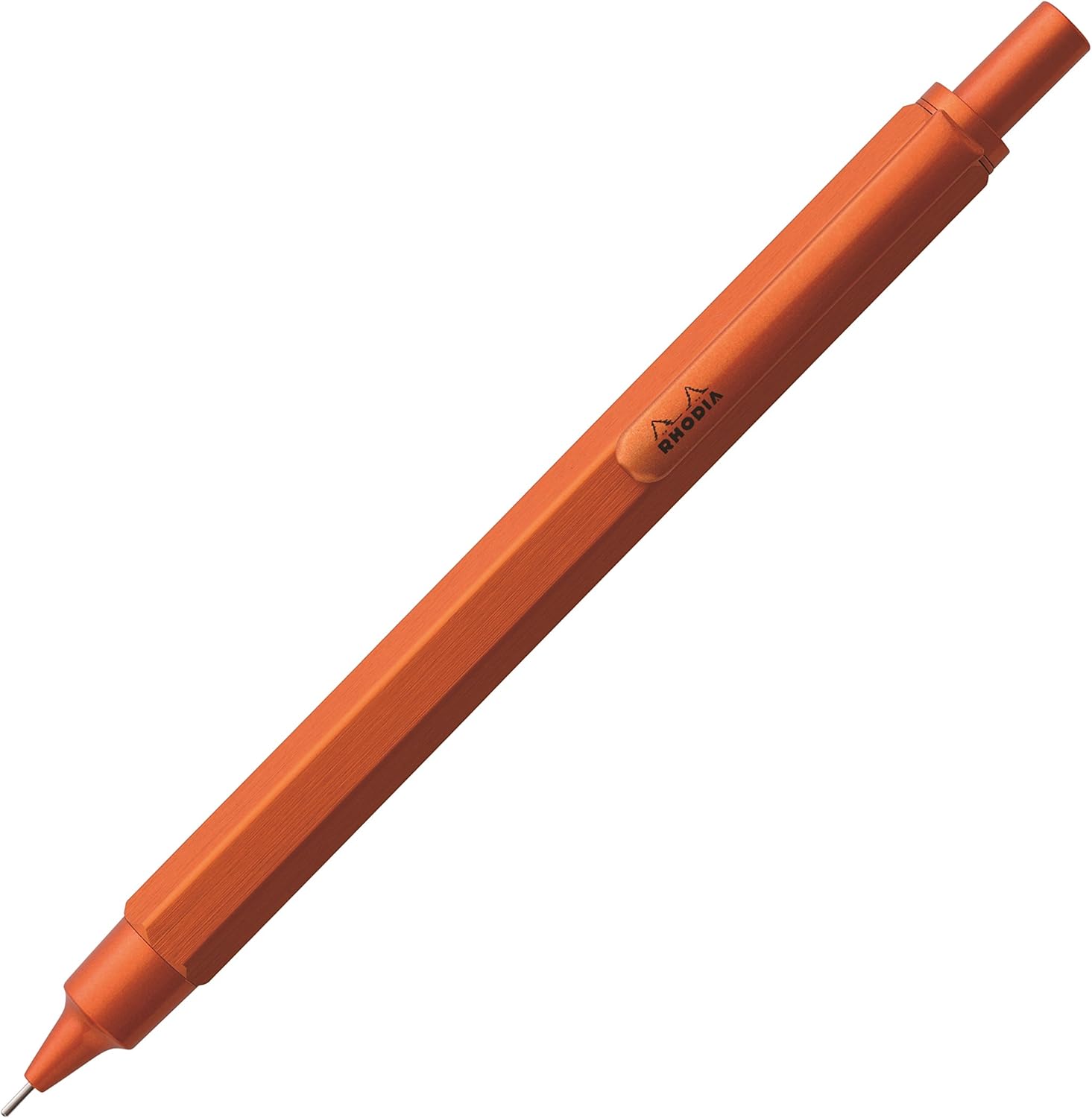 ロディア シャープペンシル 0.5mm アルミニウム 六角形オレンジ